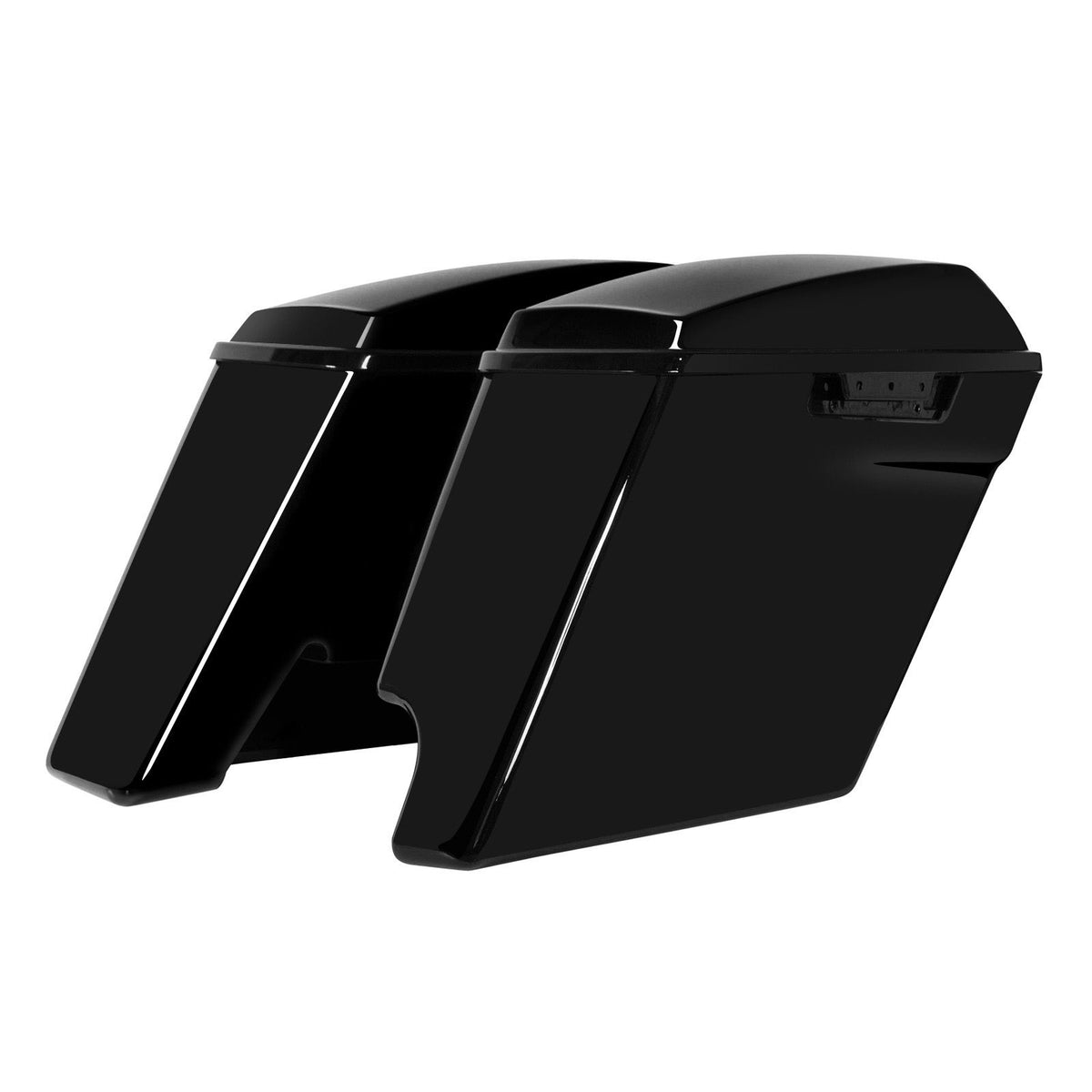 Hogworkz Color Matched 2-Into-1 Extended 4" Stretched Saddlebags for Harley® Touring '14-'23