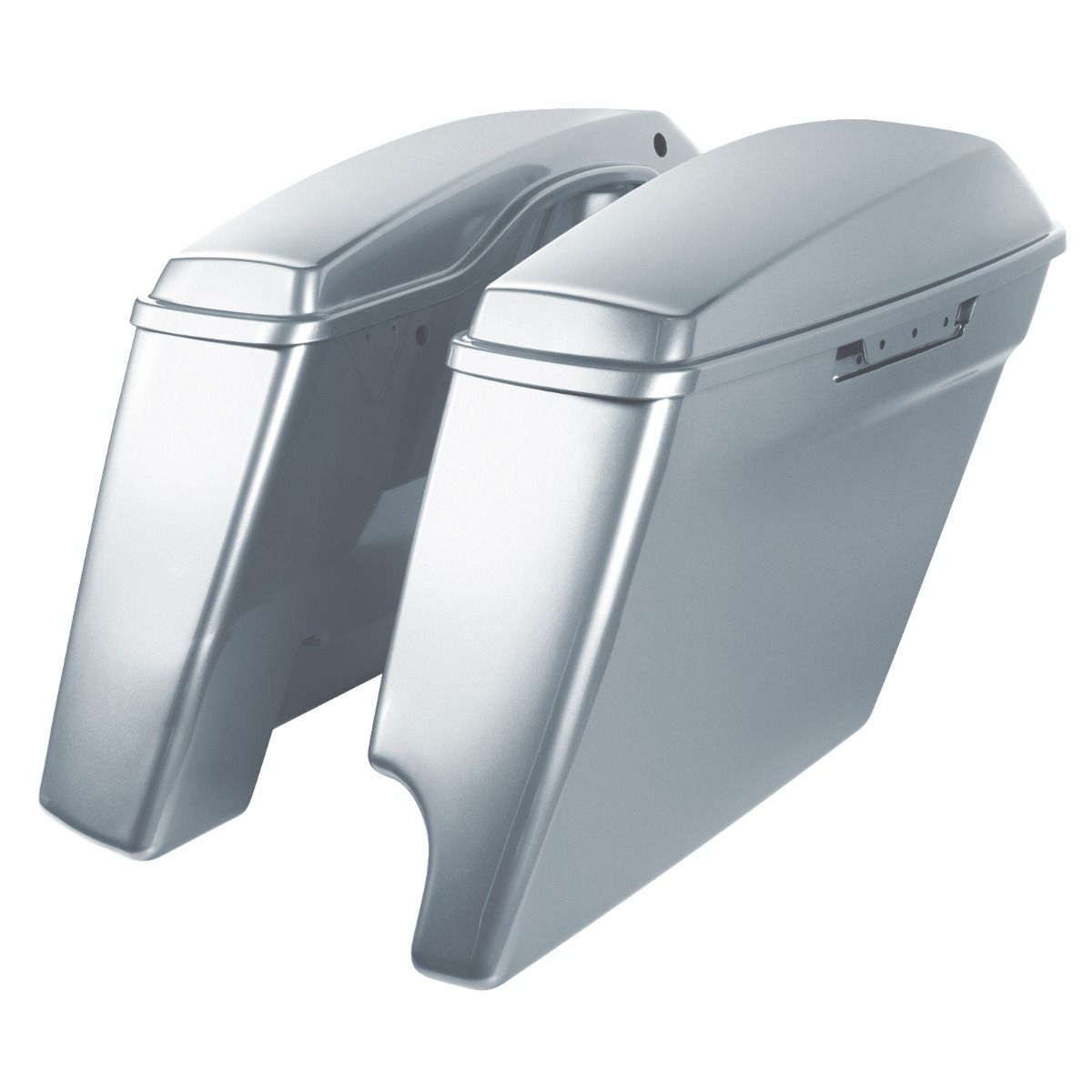 Hogworkz Color Matched 2-Into-1 Extended 4" Stretched Saddlebags for Harley® Touring '14-'23