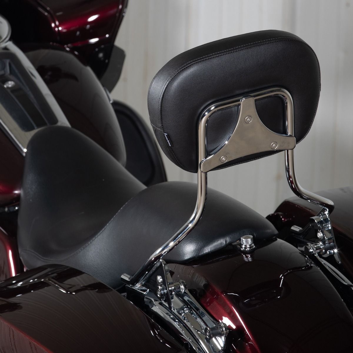 Hogworkz Chrome Detachable Tall Boy Sissy Bar Backrest for Harley® Touring '09-'26