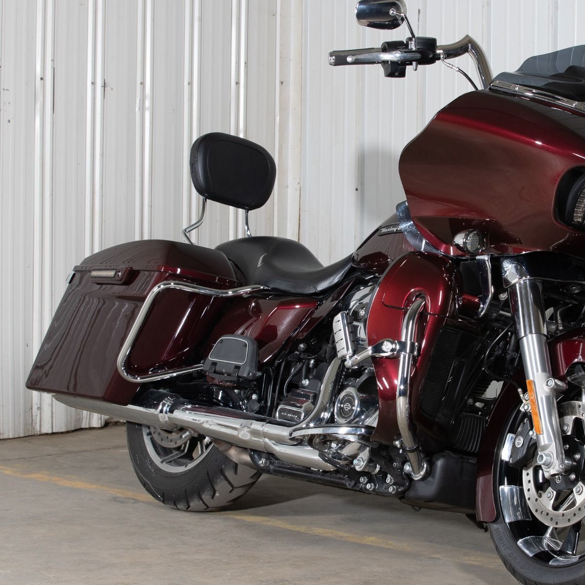 Hogworkz Chrome Detachable Tall Boy Sissy Bar Backrest for Harley® Touring '09-'26