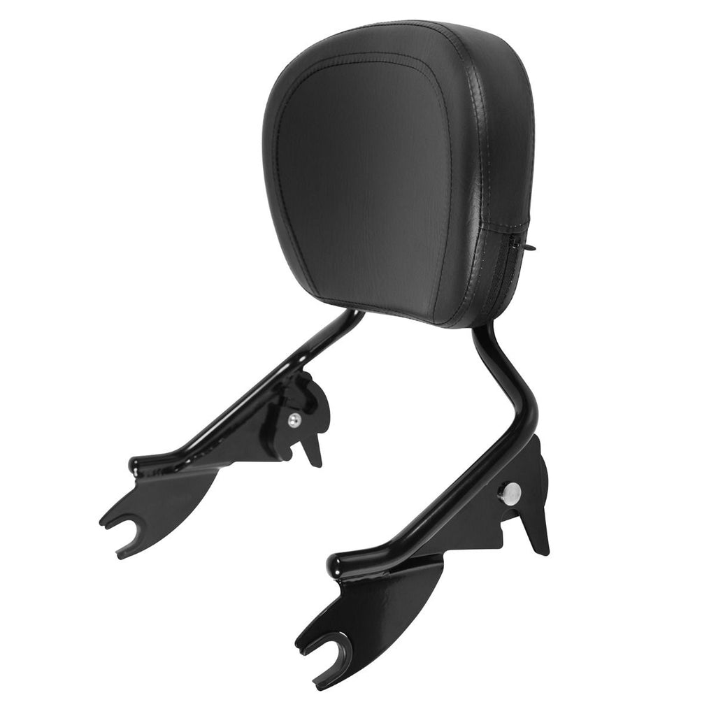 Hogworkz Black Detachable Shorty Sissy Bar Backrest for Harley® Touring '09-'26
