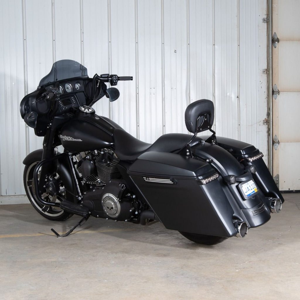 Hogworkz Black Detachable Shorty Sissy Bar Backrest for Harley® Touring '09-'26