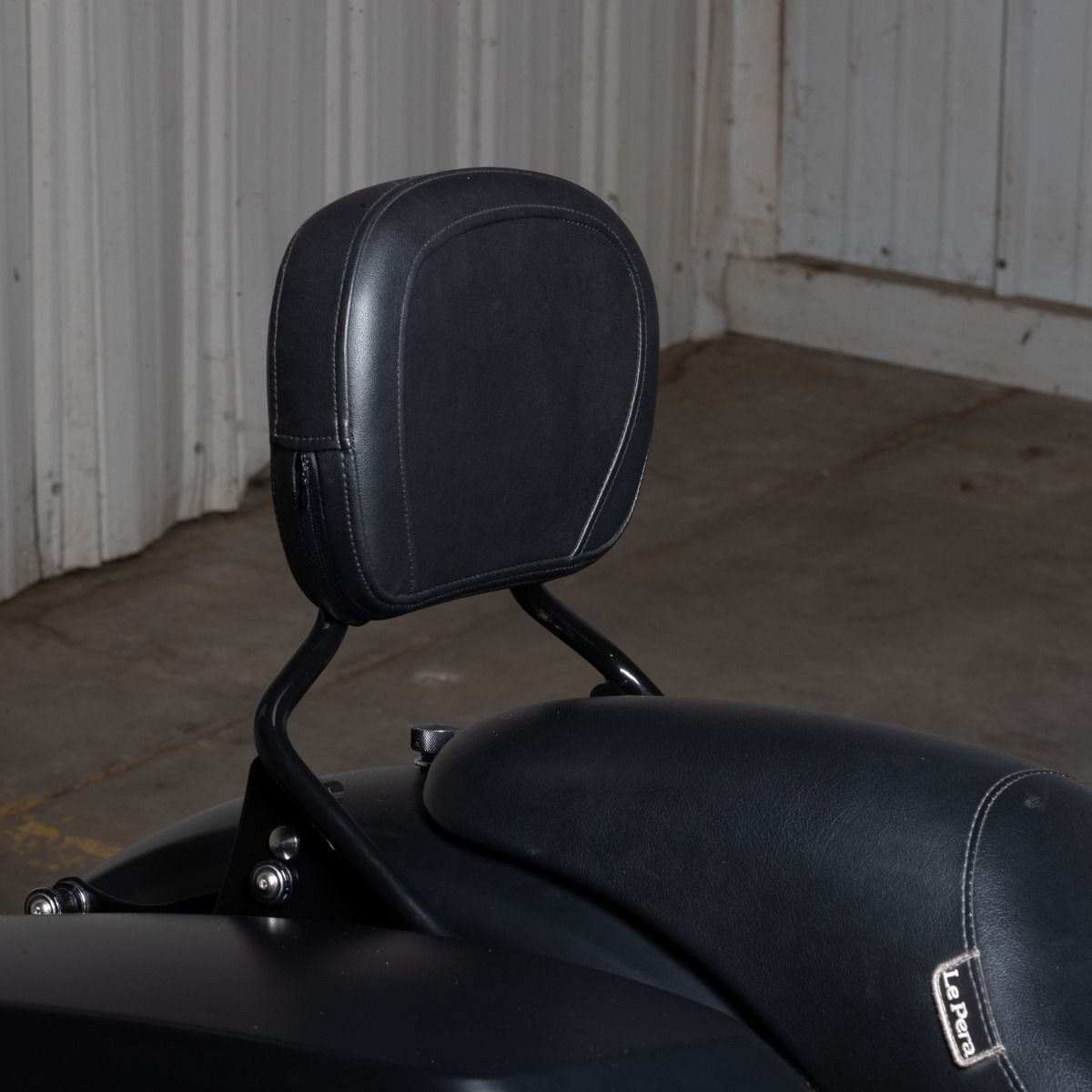 Hogworkz Black Detachable Shorty Sissy Bar Backrest for Harley® Touring '09-'26