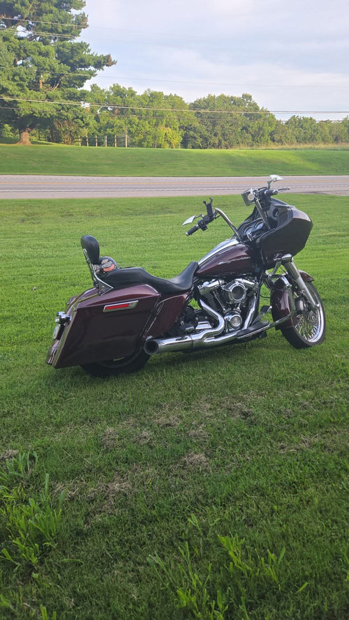 Hogworkz Color Matched Dual Blocked Extended 4" Stretched Saddlebags for Harley® Touring '14-'23
