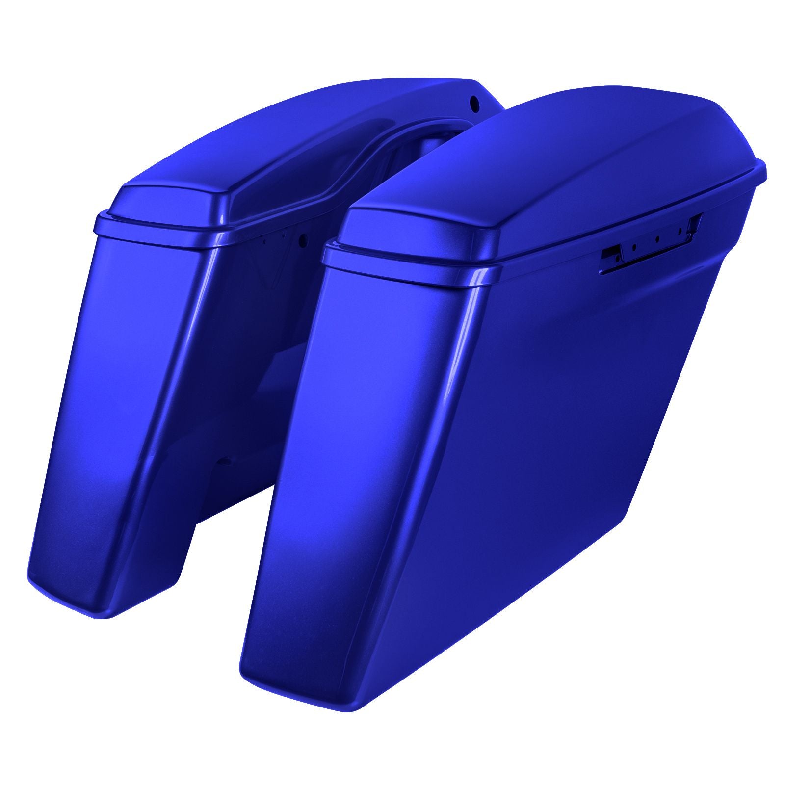 Hogworkz Color Matched Dual Blocked Extended 4" Stretched Saddlebags for Harley® Touring '14-'23