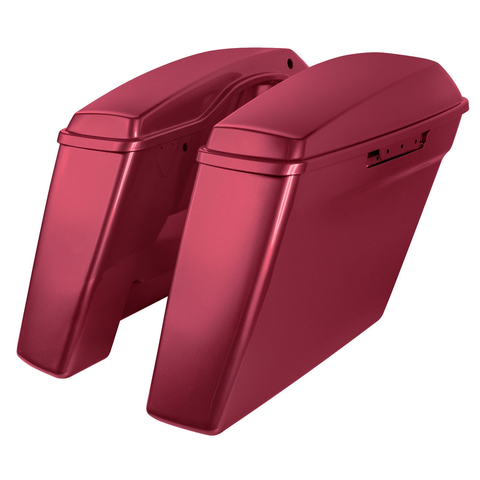 Hogworkz Color Matched Dual Blocked Extended 4" Stretched Saddlebags for Harley® Touring '14-'23