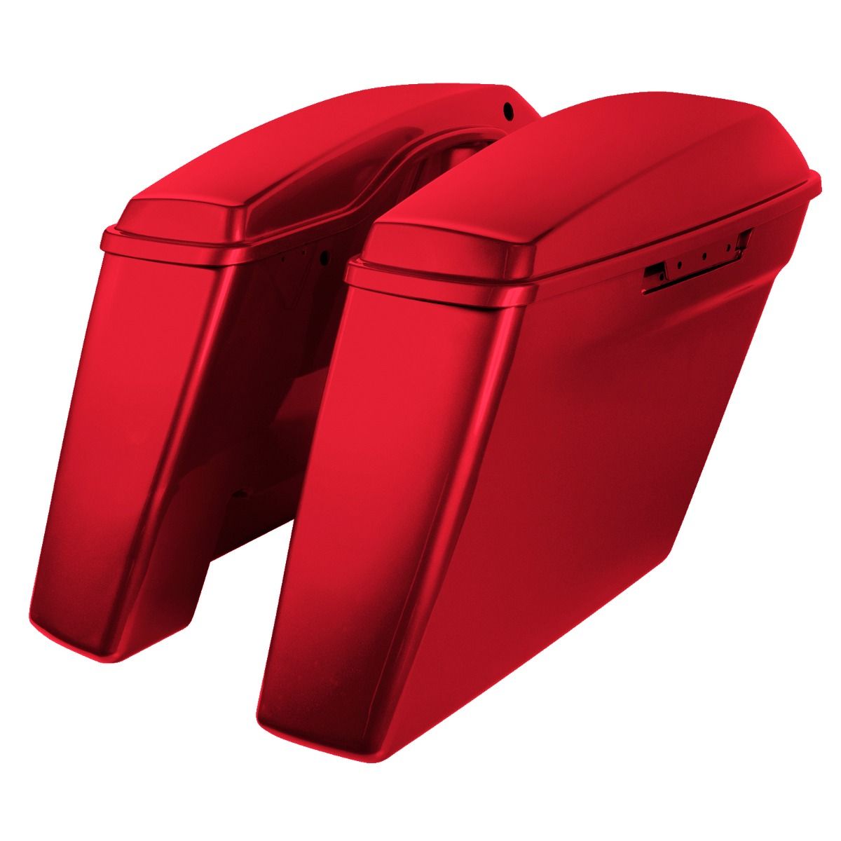 Hogworkz Color Matched Dual Blocked Extended 4" Stretched Saddlebags for Harley® Touring '14-'23