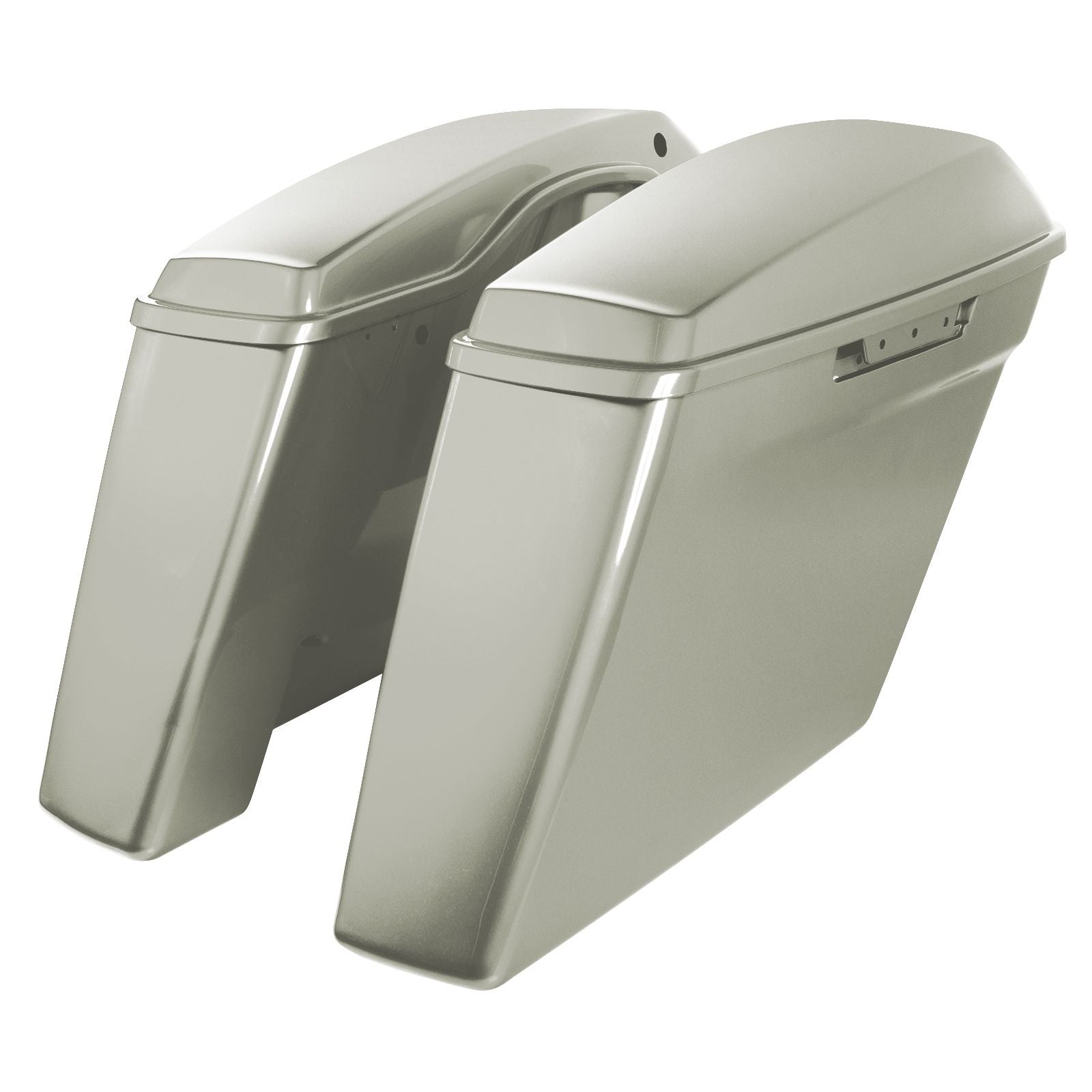 Hogworkz Color Matched Dual Blocked Extended 4" Stretched Saddlebags for Harley® Touring '14-'23