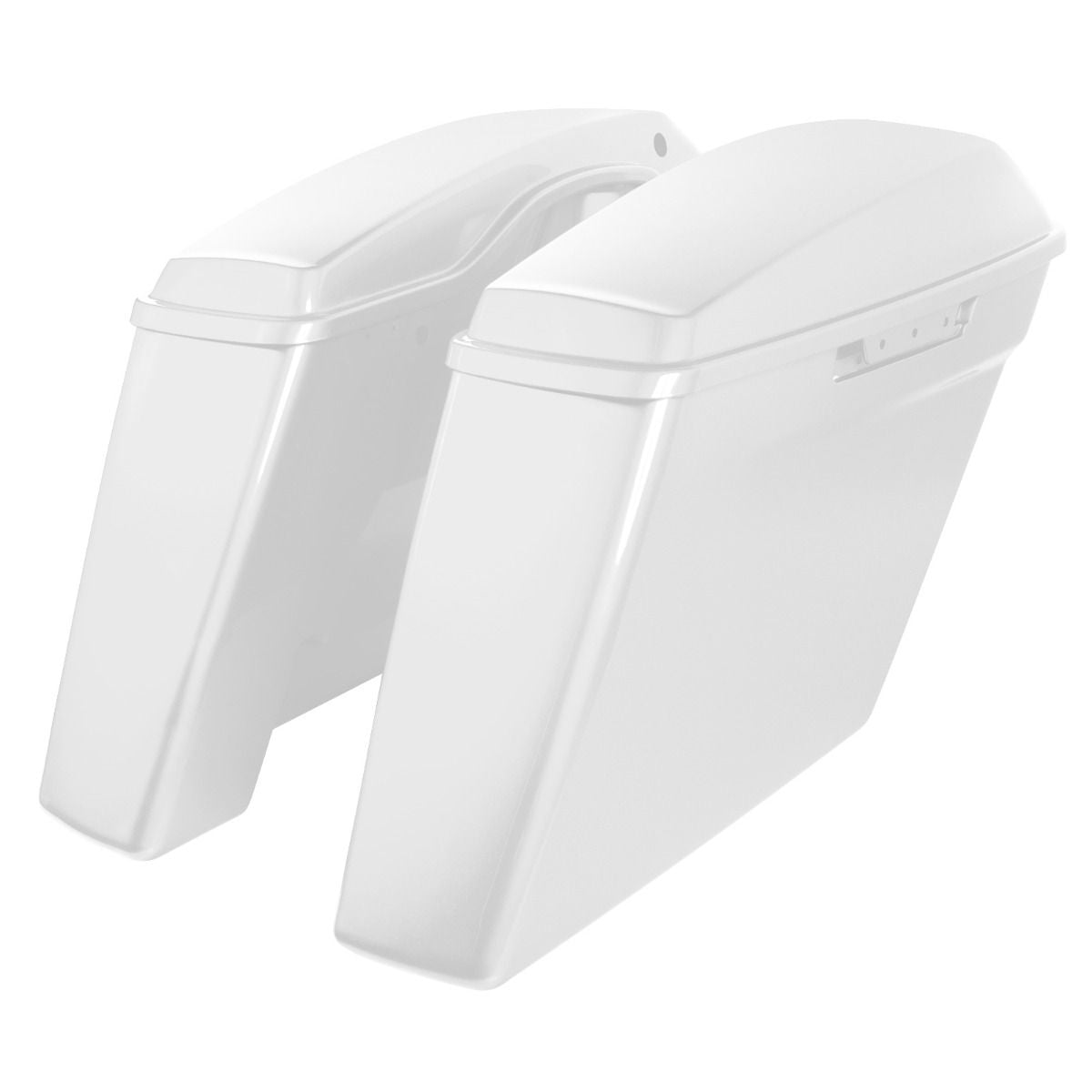 Hogworkz Color Matched Dual Blocked Extended 4" Stretched Saddlebags for Harley® Touring '14-'23