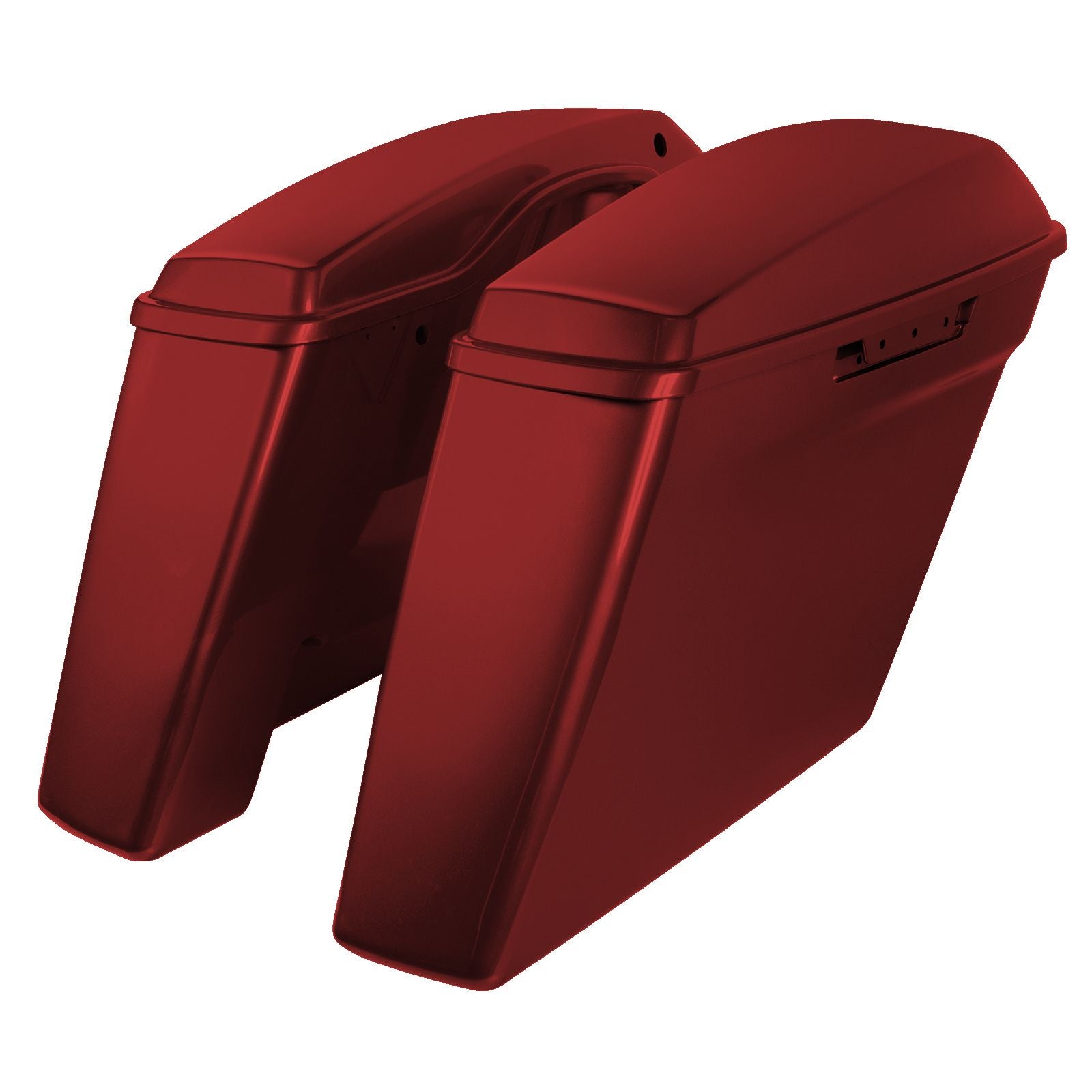 Hogworkz Color Matched Dual Blocked Extended 4" Stretched Saddlebags for Harley® Touring '14-'23