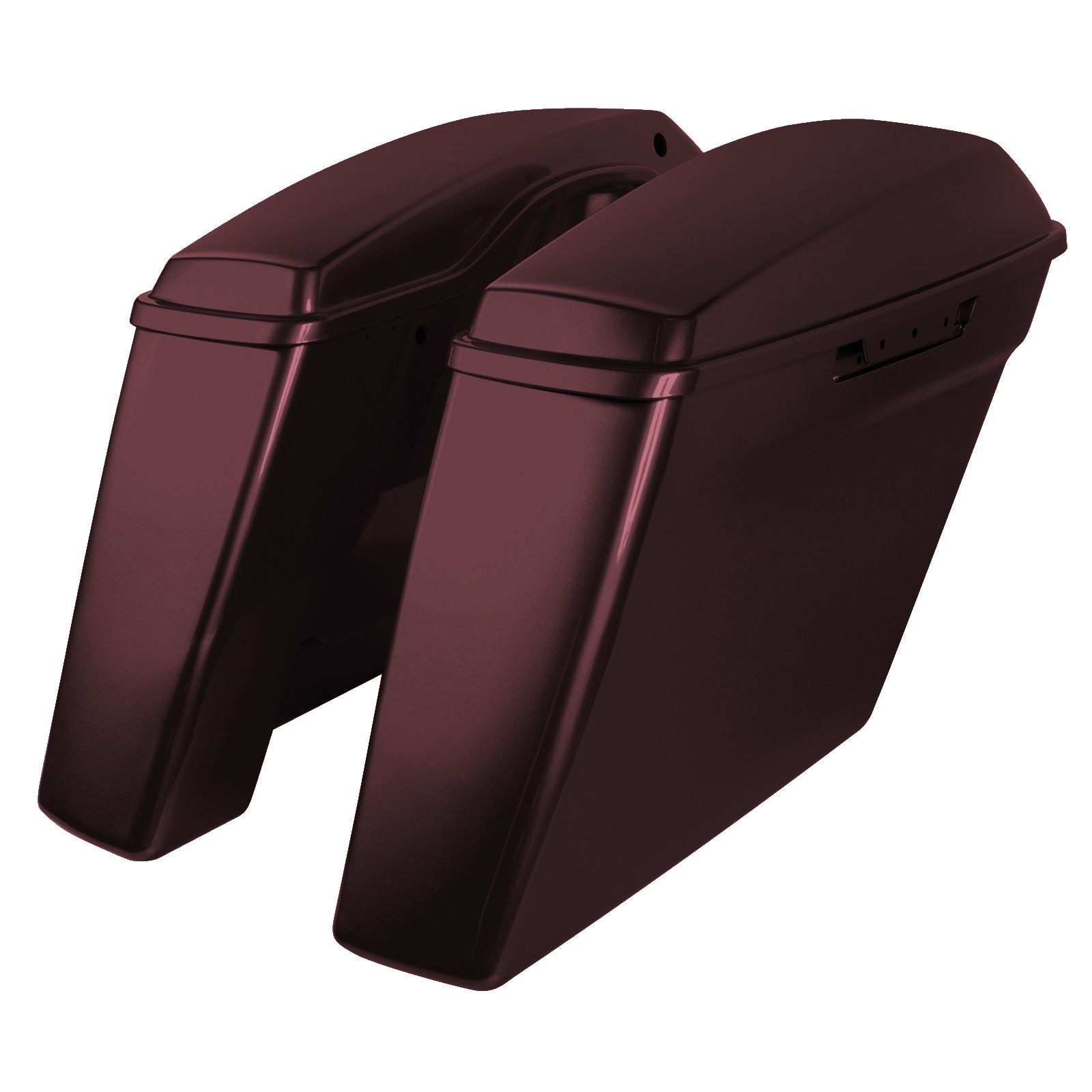 Hogworkz Color Matched Dual Blocked Extended 4" Stretched Saddlebags for Harley® Touring '14-'23