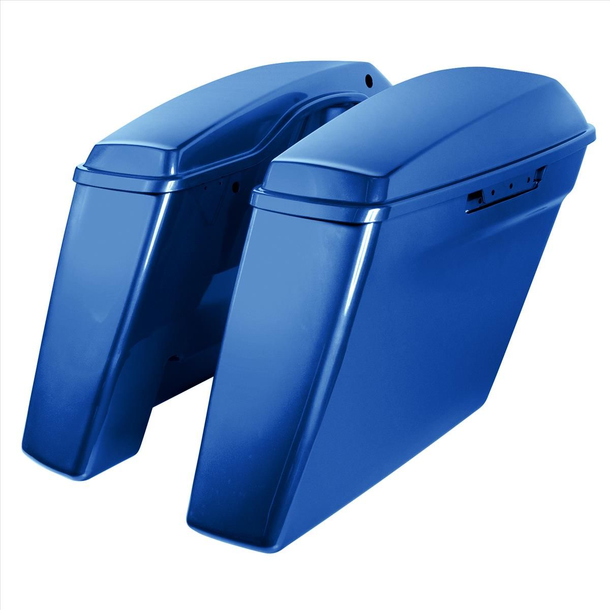 Hogworkz Color Matched Dual Blocked Extended 4" Stretched Saddlebags for Harley® Touring '14-'23