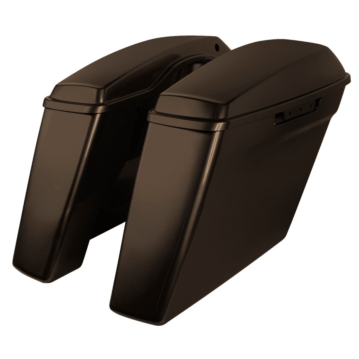 Hogworkz Color Matched Dual Blocked Extended 4" Stretched Saddlebags for Harley® Touring '14-'23