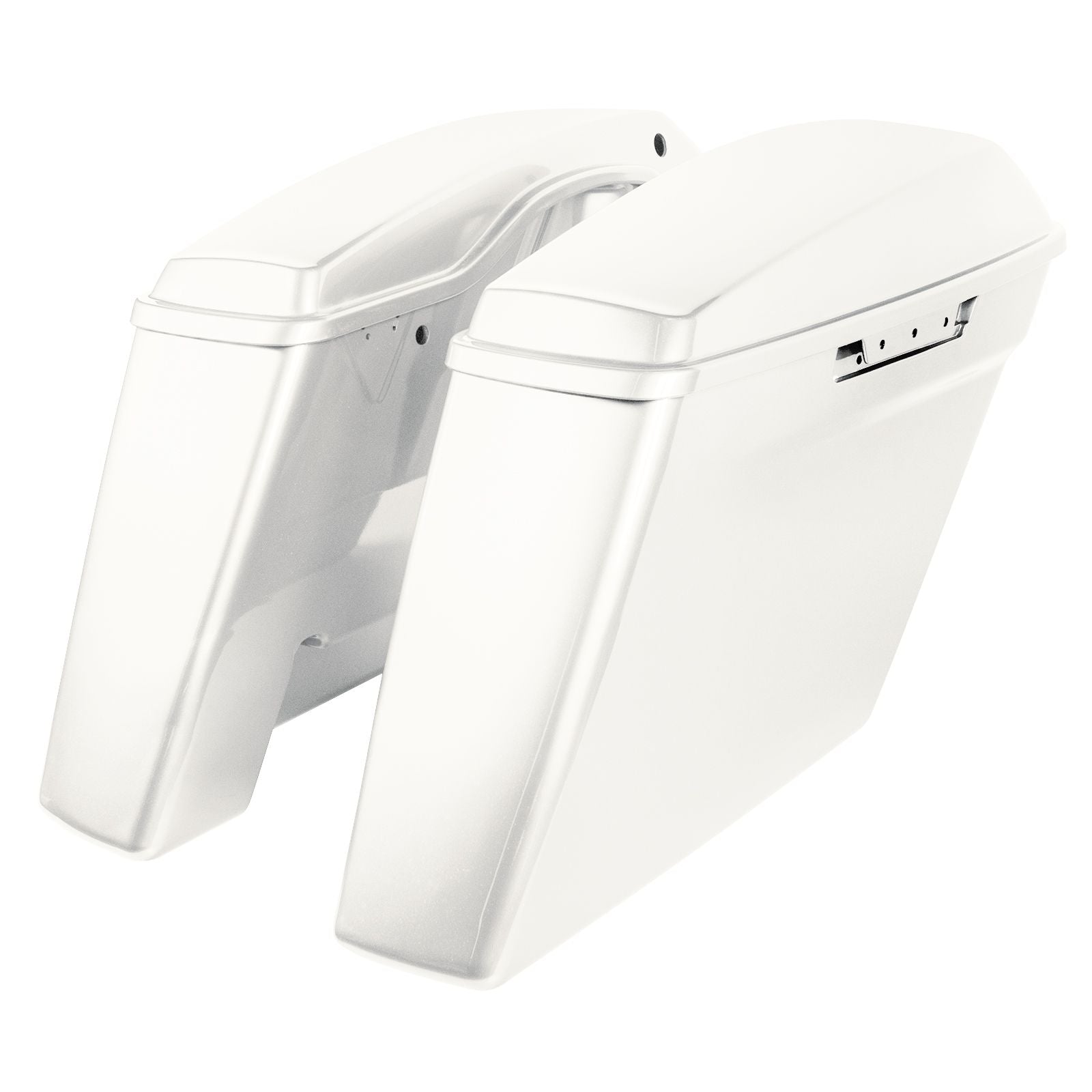 Hogworkz Color Matched Dual Blocked Extended 4" Stretched Saddlebags for Harley® Touring '14-'23