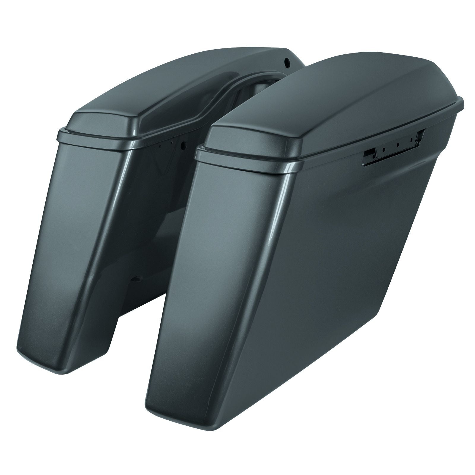Hogworkz Color Matched Dual Blocked Extended 4" Stretched Saddlebags for Harley® Touring '14-'23