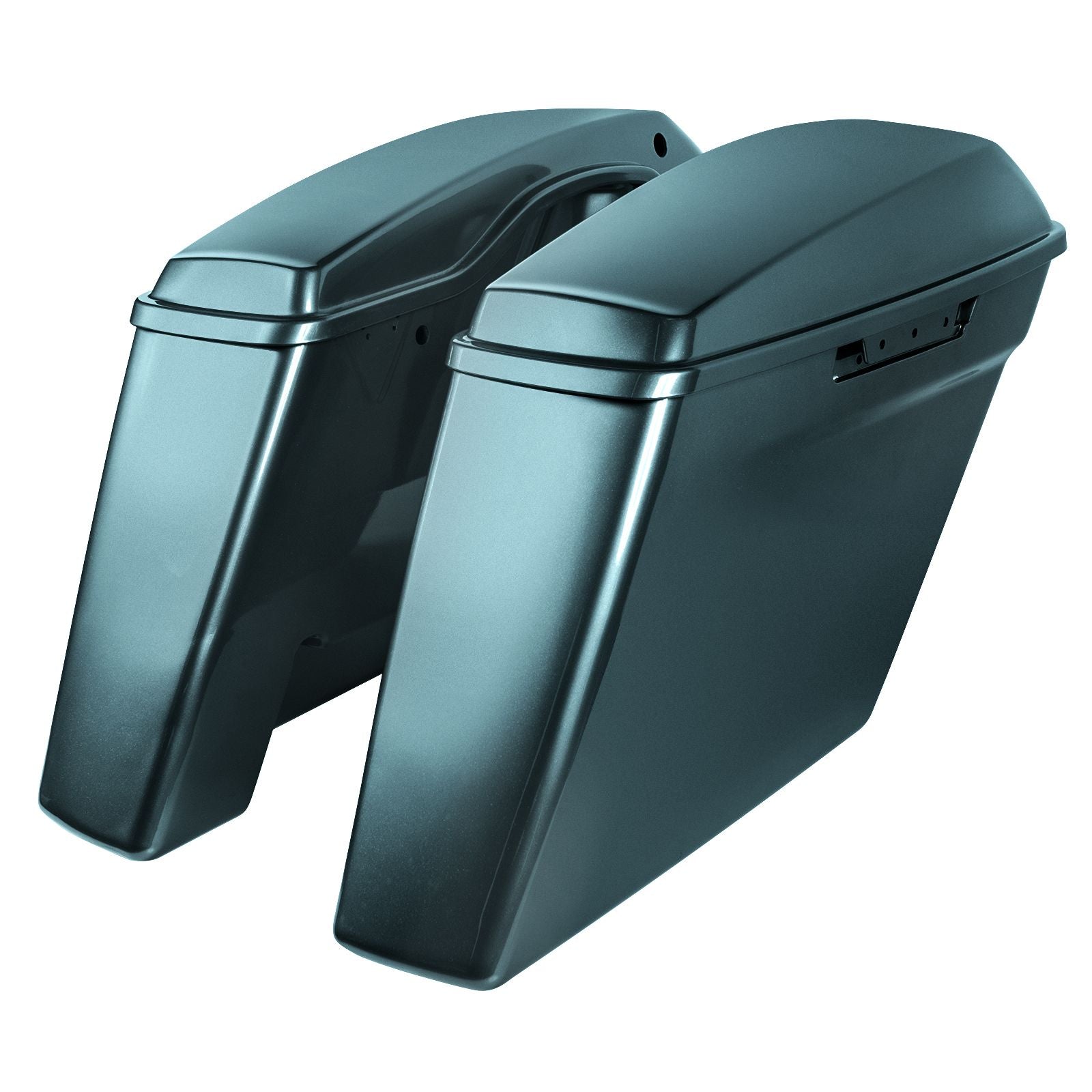 Hogworkz Color Matched Dual Blocked Extended 4" Stretched Saddlebags for Harley® Touring '14-'23