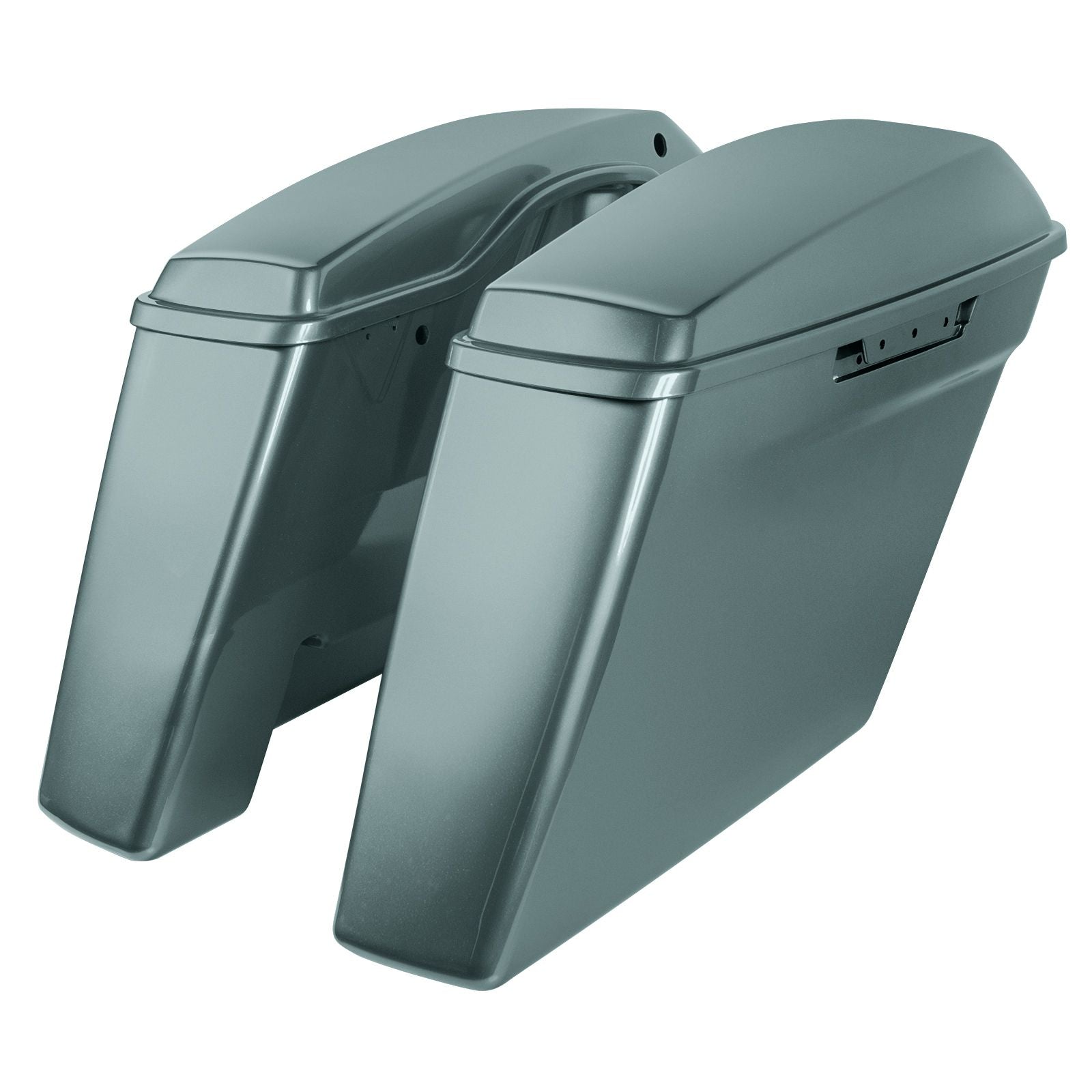 Hogworkz Color Matched Dual Blocked Extended 4" Stretched Saddlebags for Harley® Touring '14-'23