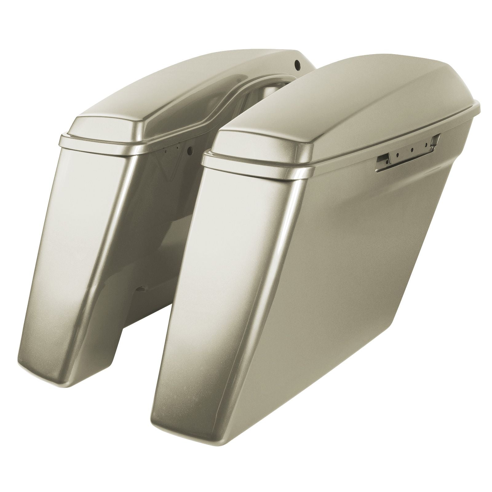 Hogworkz Color Matched Dual Blocked Extended 4" Stretched Saddlebags for Harley® Touring '14-'23