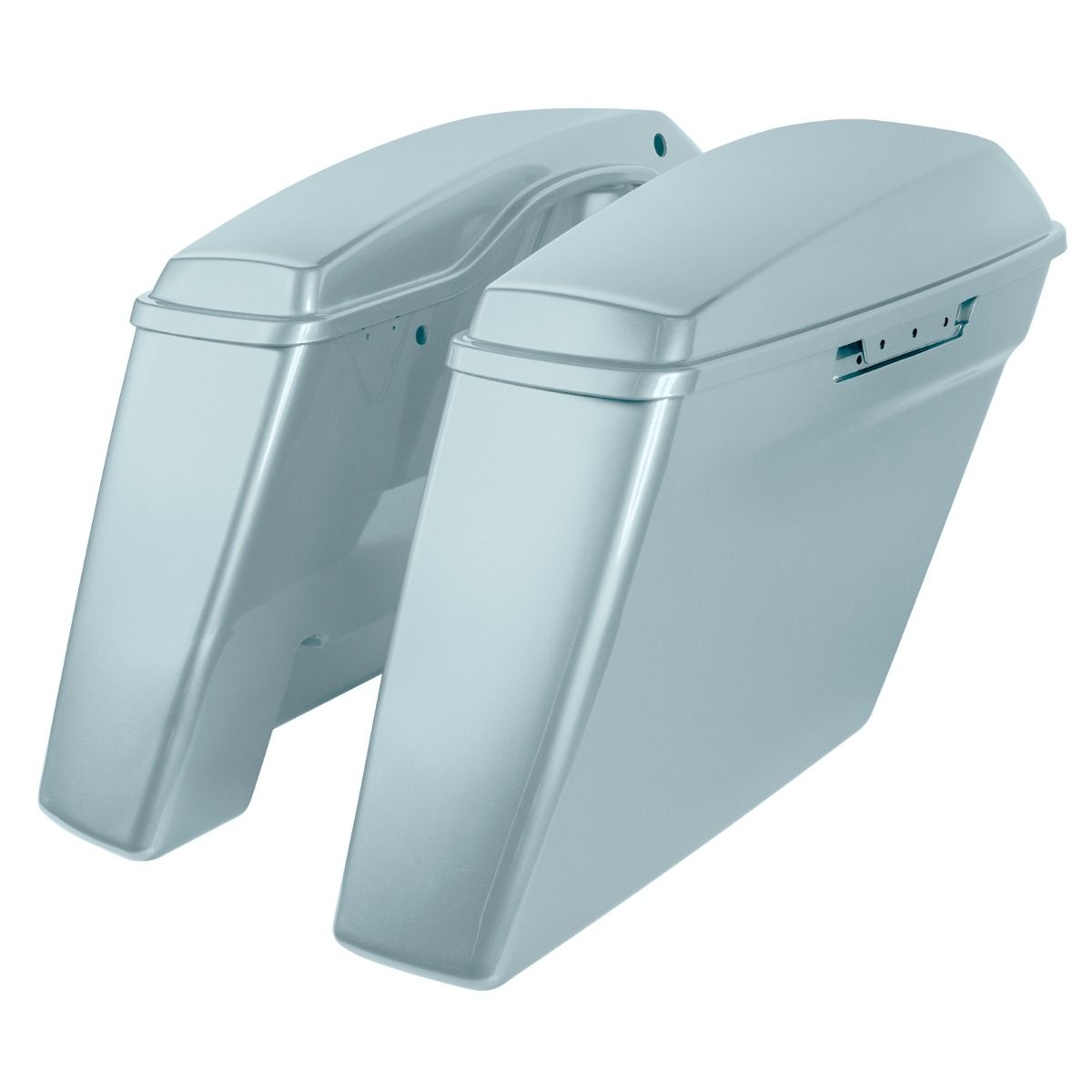 Hogworkz Color Matched Dual Blocked Extended 4" Stretched Saddlebags for Harley® Touring '14-'23