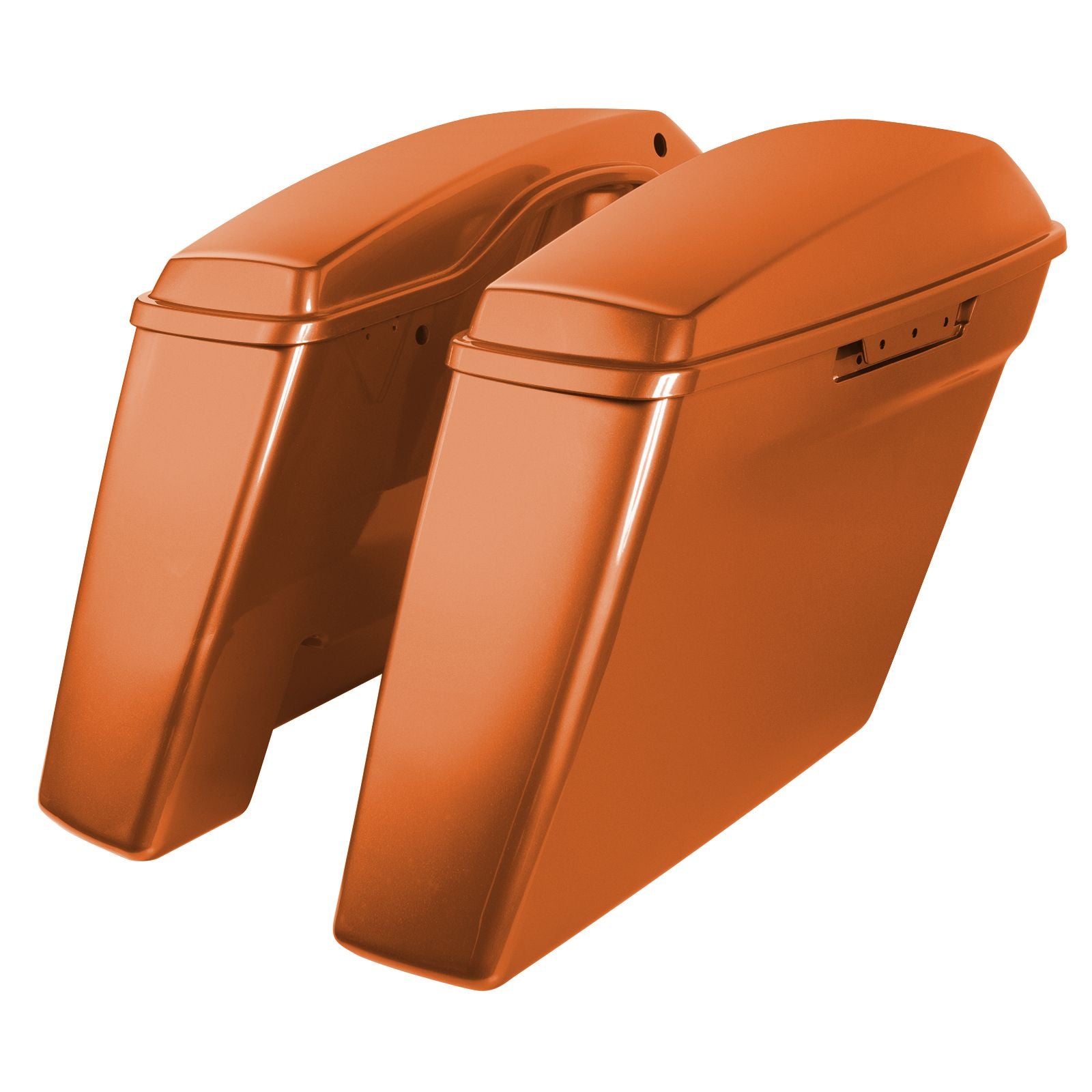 Hogworkz Color Matched Dual Blocked Extended 4" Stretched Saddlebags for Harley® Touring '14-'23