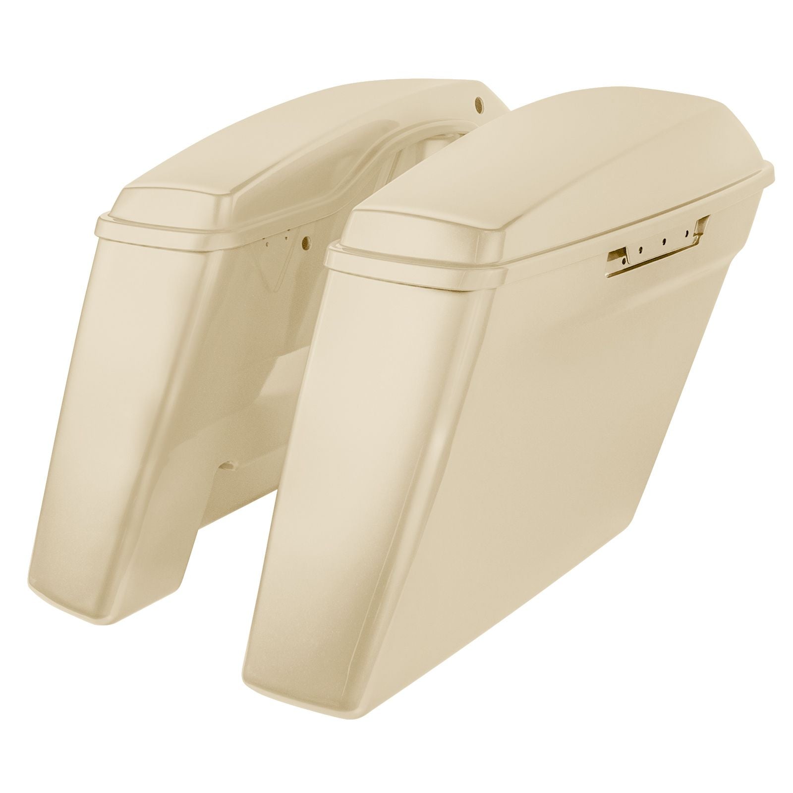 Hogworkz Color Matched Dual Blocked Extended 4" Stretched Saddlebags for Harley® Touring '14-'23