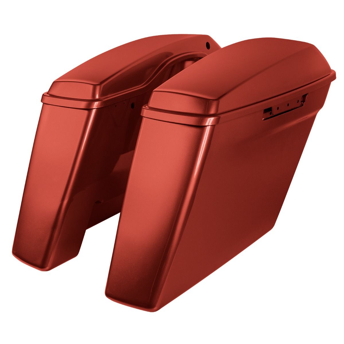 Hogworkz Color Matched Dual Blocked Extended 4" Stretched Saddlebags for Harley® Touring '14-'23