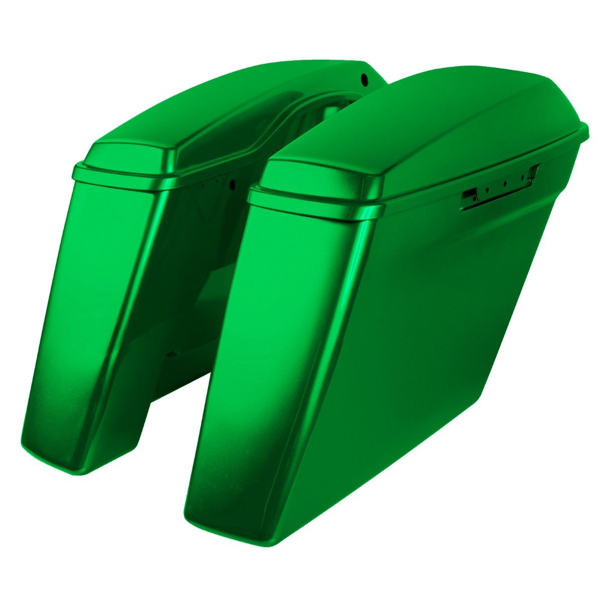 Hogworkz Color Matched Dual Blocked Extended 4" Stretched Saddlebags for Harley® Touring '14-'23