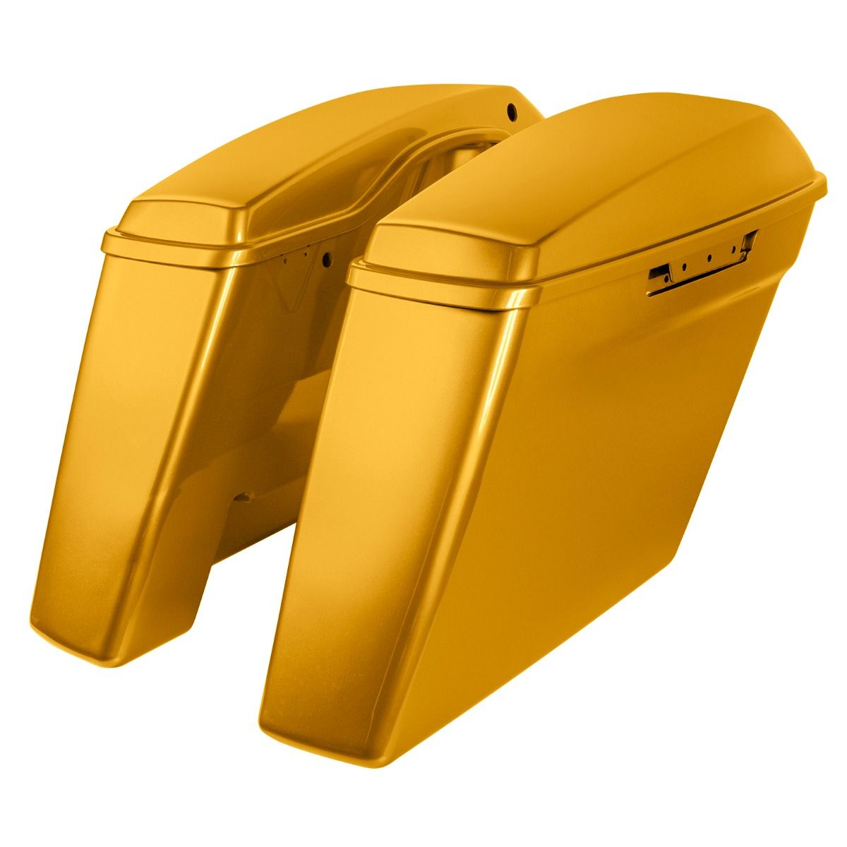Hogworkz Color Matched Dual Blocked Extended 4" Stretched Saddlebags for Harley® Touring '14-'23