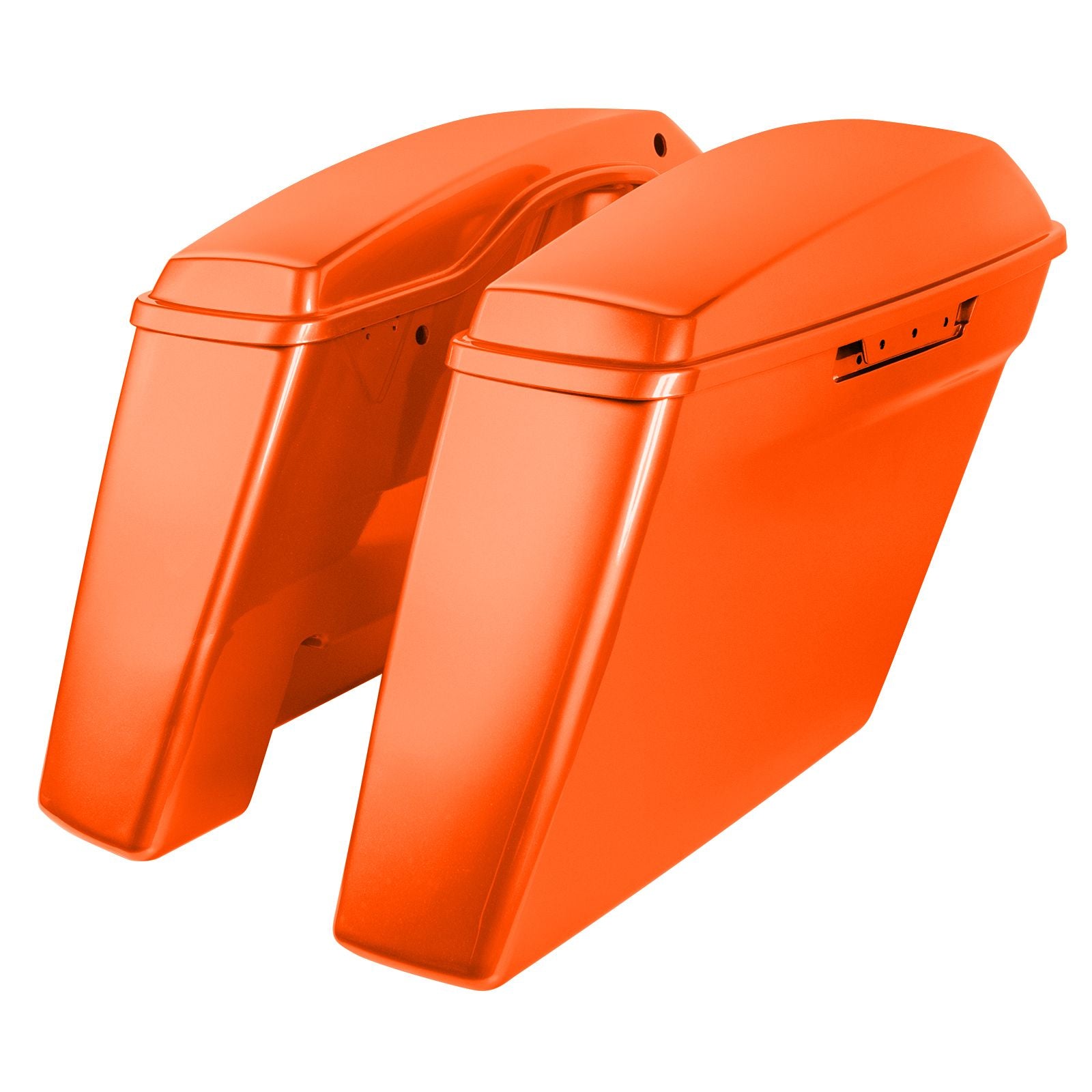 Hogworkz Color Matched Dual Blocked Extended 4" Stretched Saddlebags for Harley® Touring '14-'23
