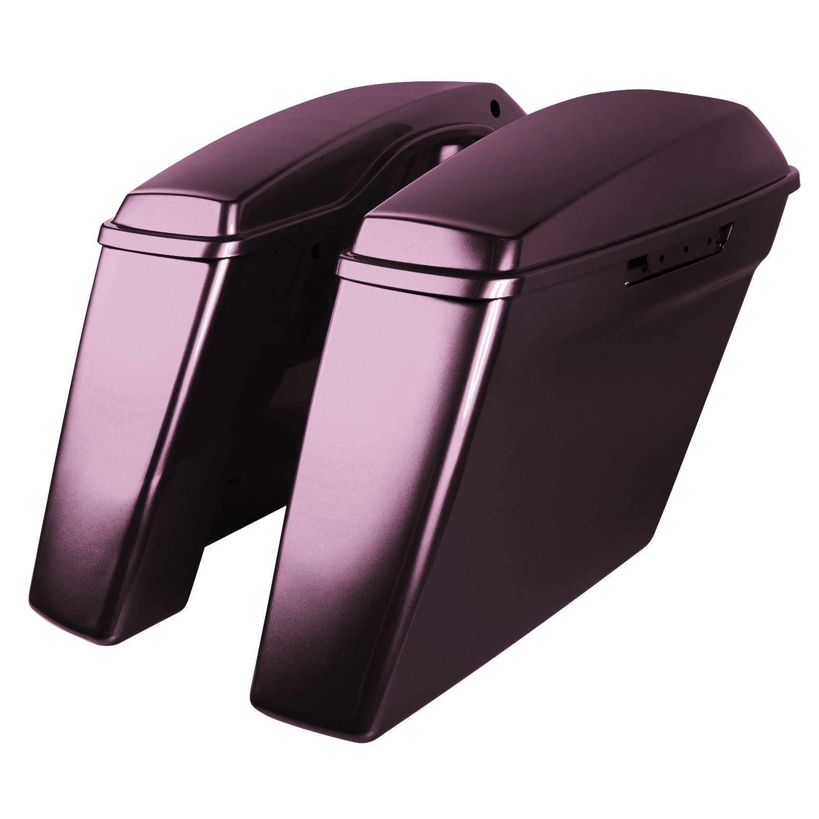 Hogworkz Color Matched Dual Blocked Extended 4" Stretched Saddlebags for Harley® Touring '14-'23