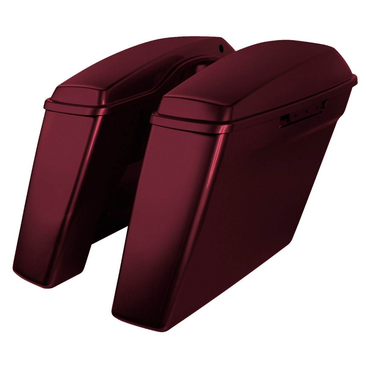 Hogworkz Color Matched Dual Blocked Extended 4" Stretched Saddlebags for Harley® Touring '14-'23