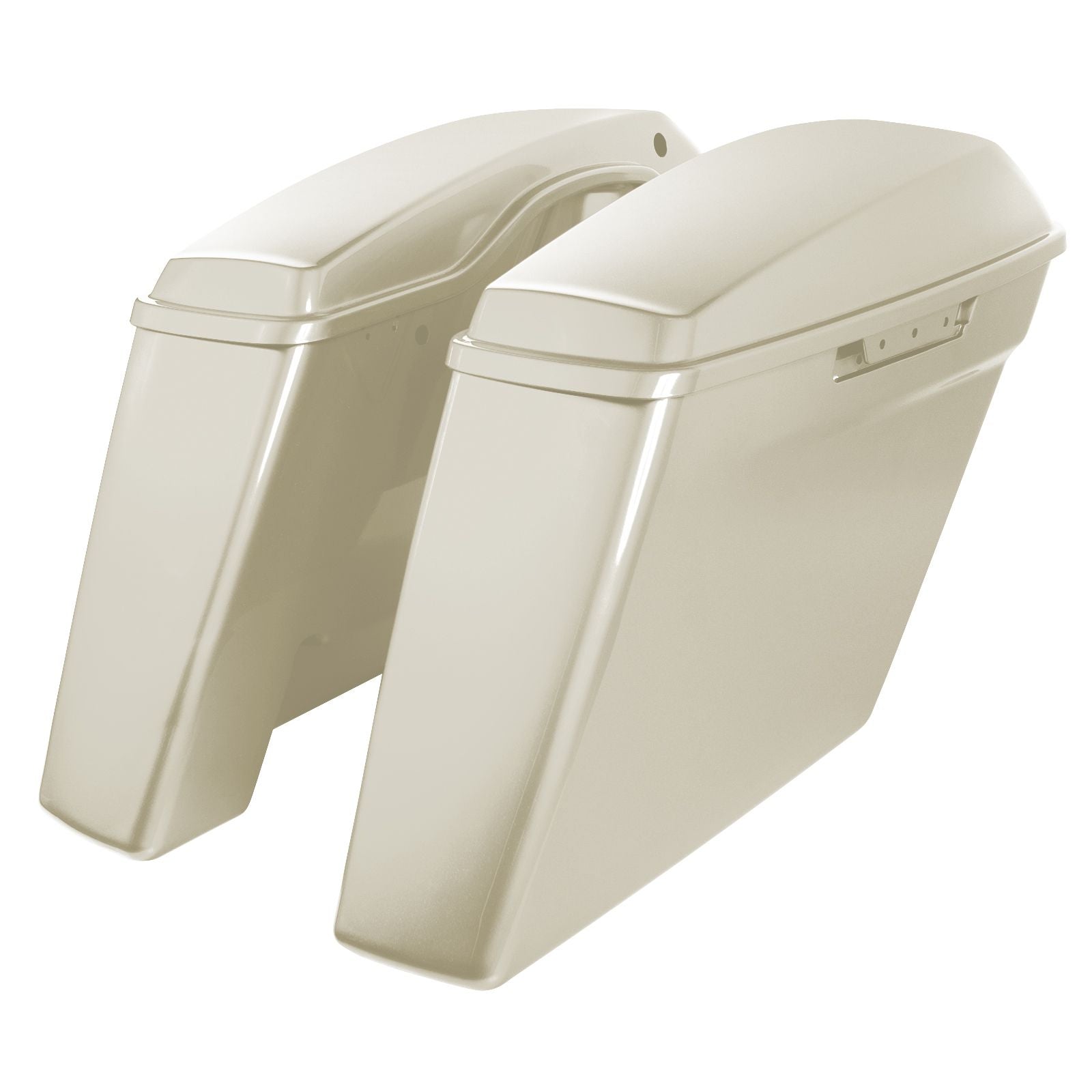 Hogworkz Color Matched Dual Blocked Extended 4" Stretched Saddlebags for Harley® Touring '14-'23