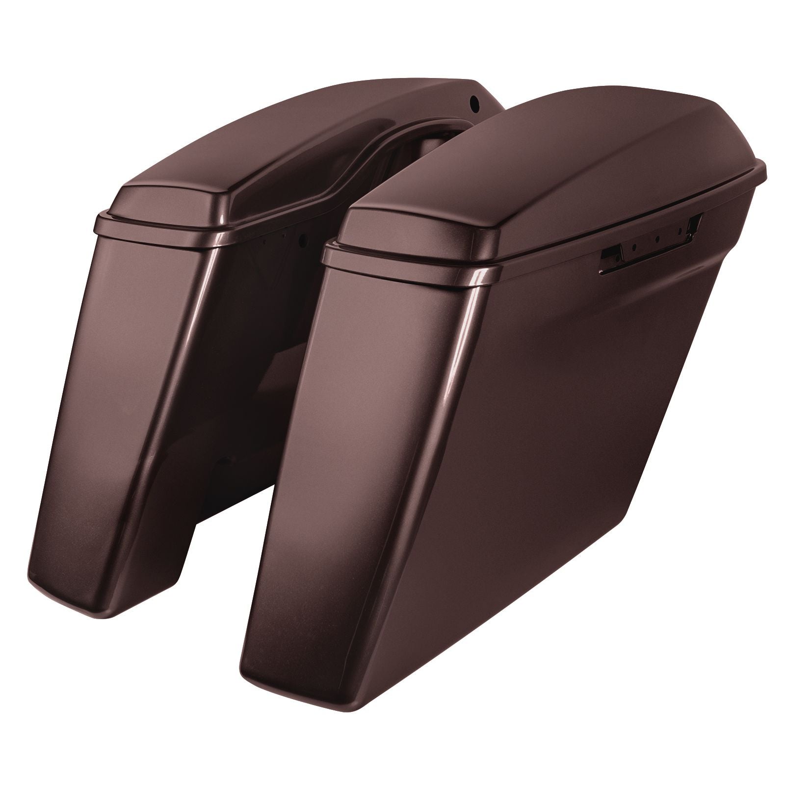 Hogworkz Color Matched Dual Blocked Extended 4" Stretched Saddlebags for Harley® Touring '14-'23