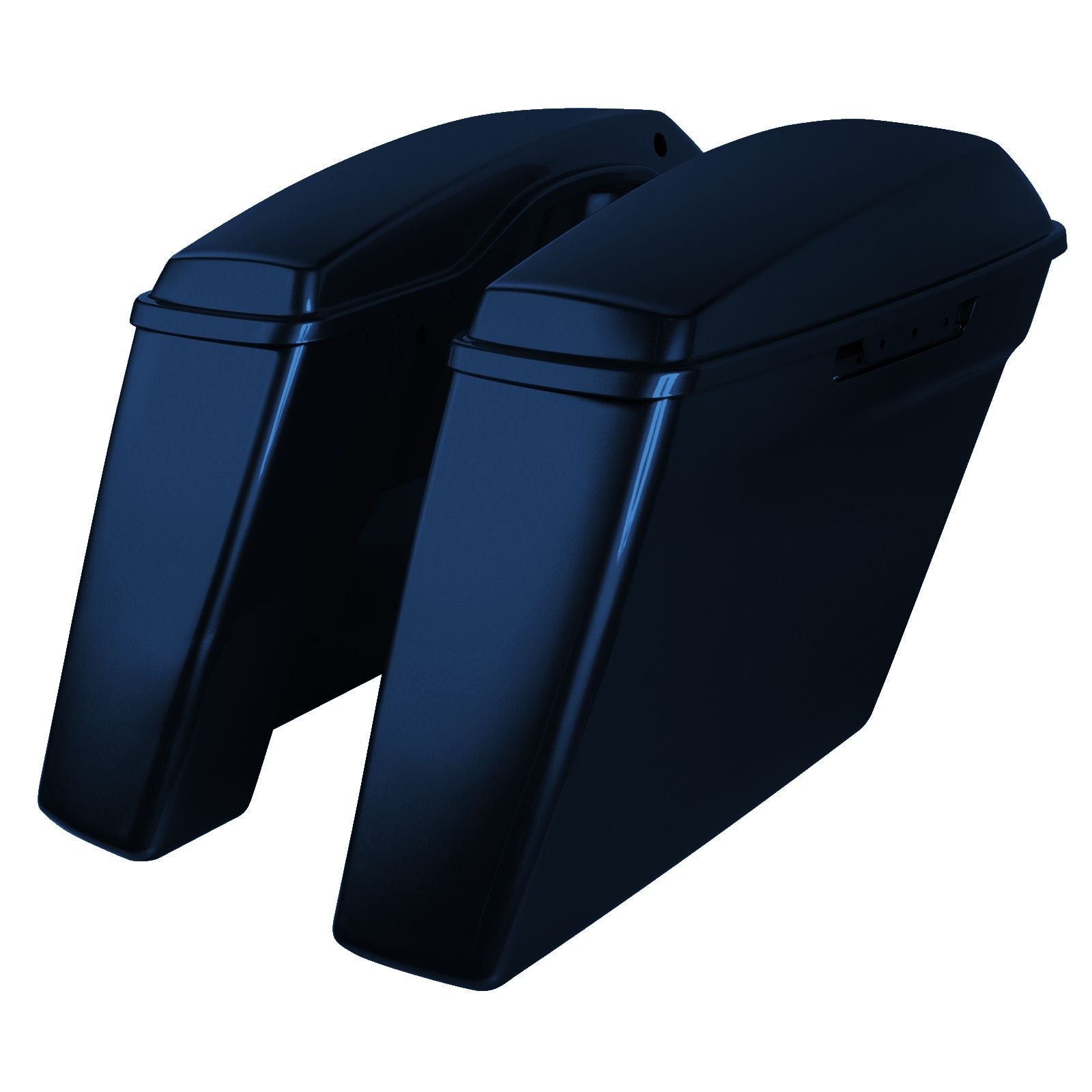 Hogworkz Color Matched Dual Blocked Extended 4" Stretched Saddlebags for Harley® Touring '14-'23