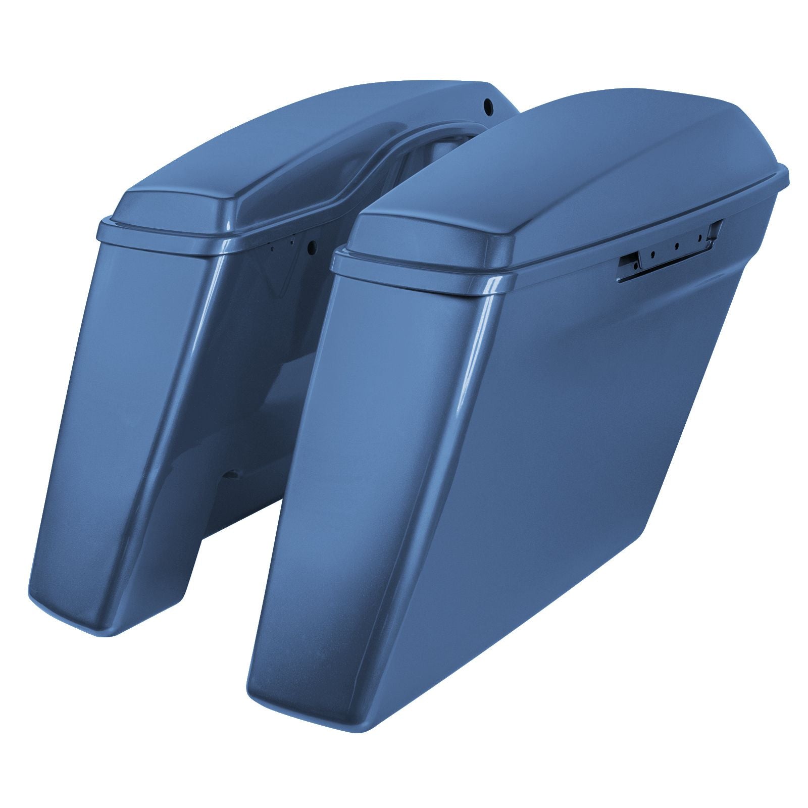 Hogworkz Color Matched Dual Blocked Extended 4" Stretched Saddlebags for Harley® Touring '14-'23