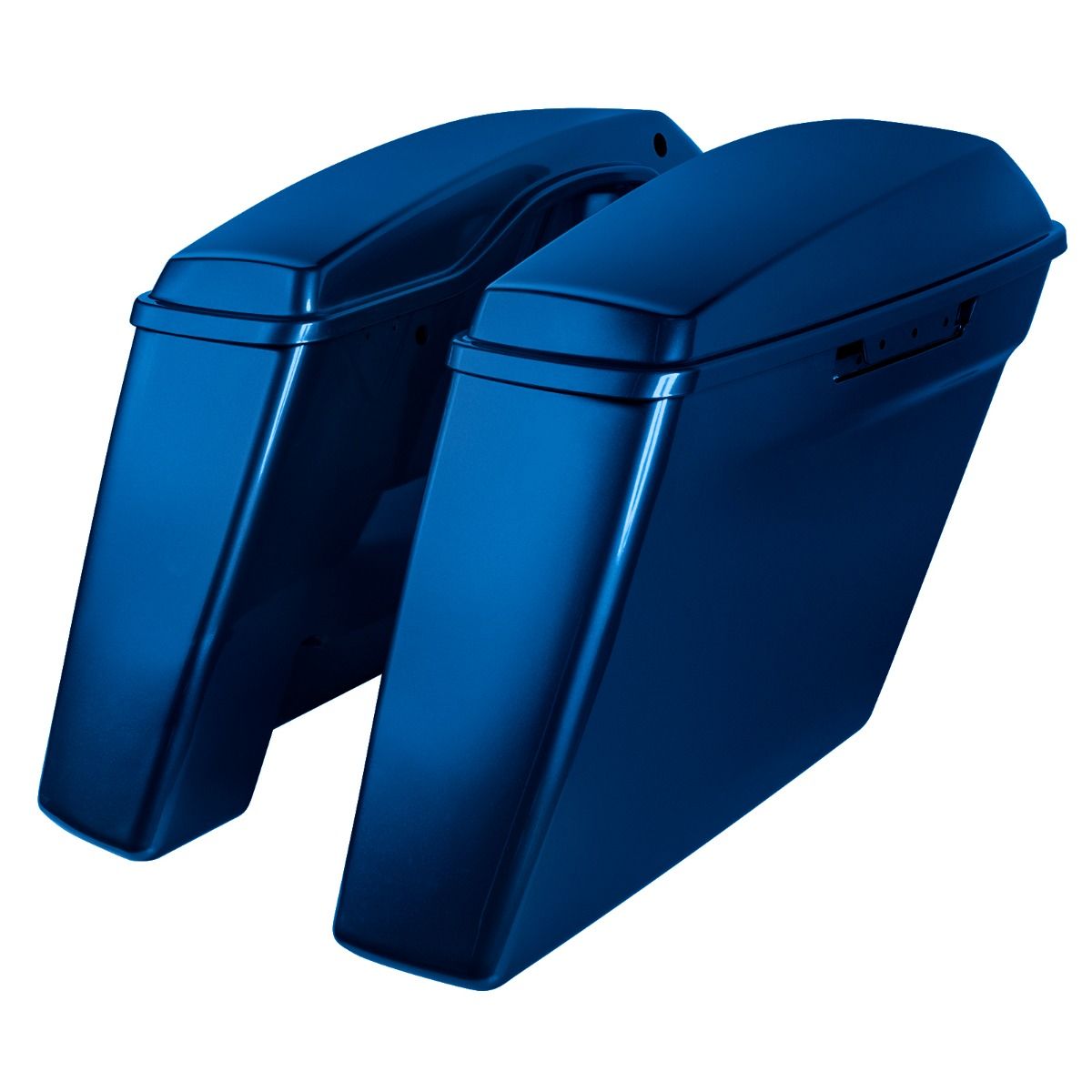 Hogworkz Color Matched Dual Blocked Extended 4" Stretched Saddlebags for Harley® Touring '14-'23