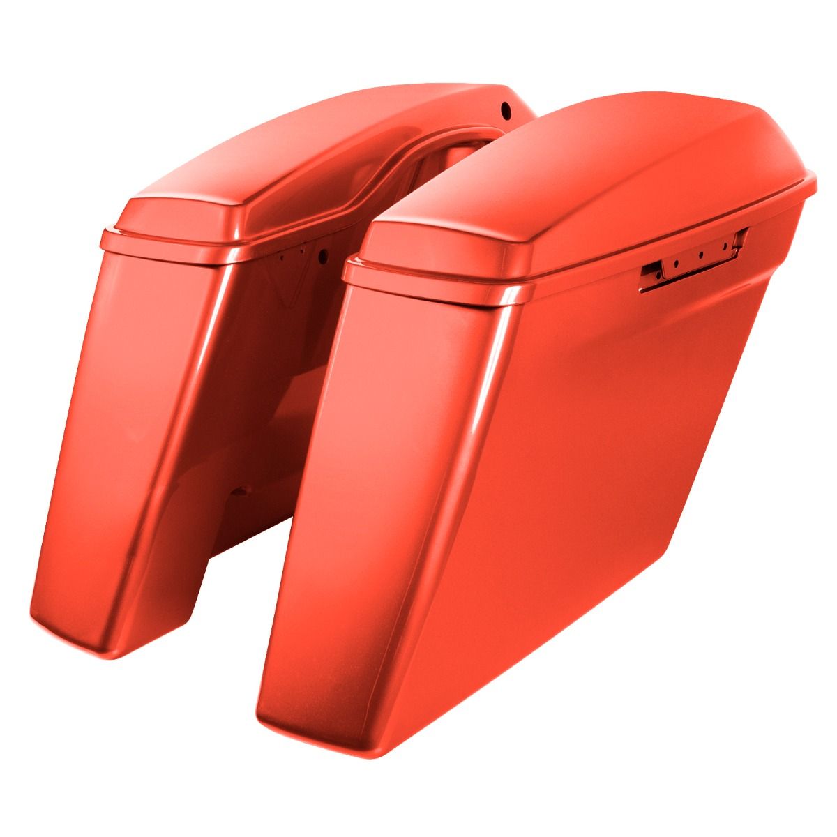 Hogworkz Color Matched Dual Blocked Extended 4" Stretched Saddlebags for Harley® Touring '14-'23