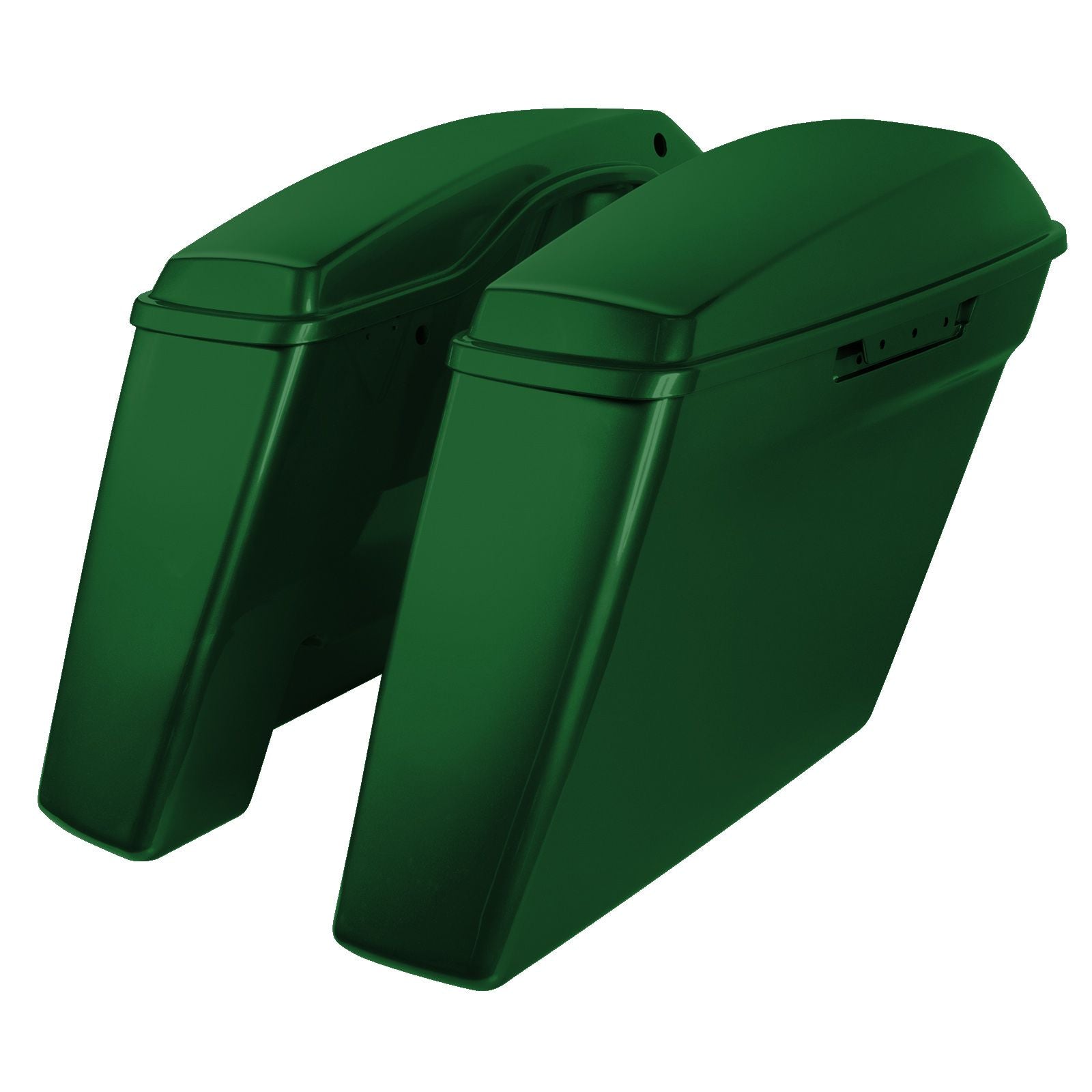 Hogworkz Color Matched Dual Blocked Extended 4" Stretched Saddlebags for Harley® Touring '14-'23