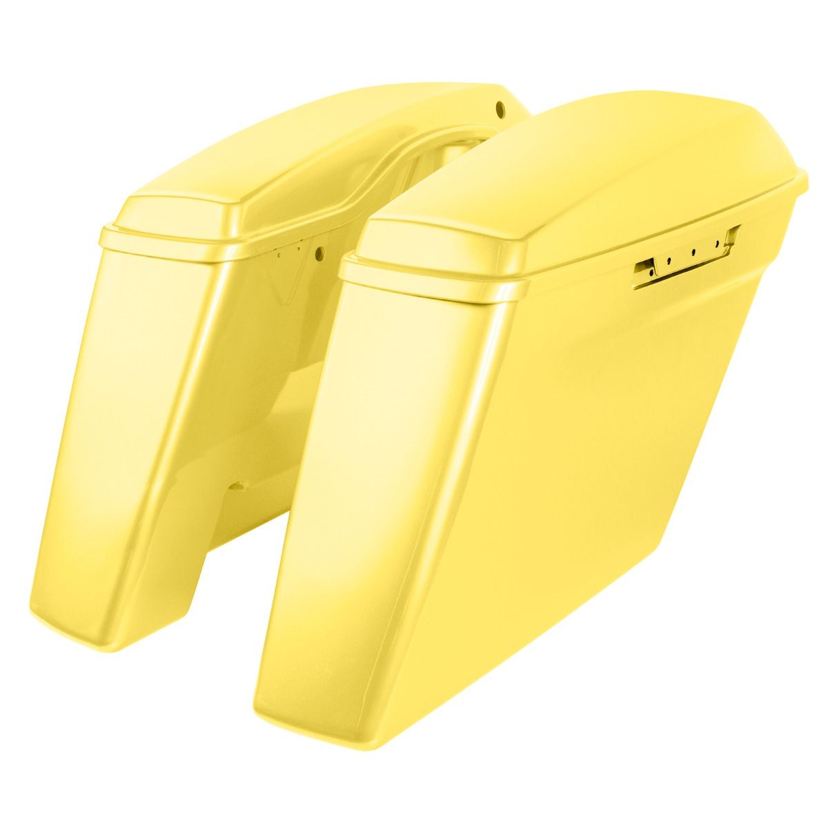 Hogworkz Color Matched Dual Blocked Extended 4" Stretched Saddlebags for Harley® Touring '14-'23