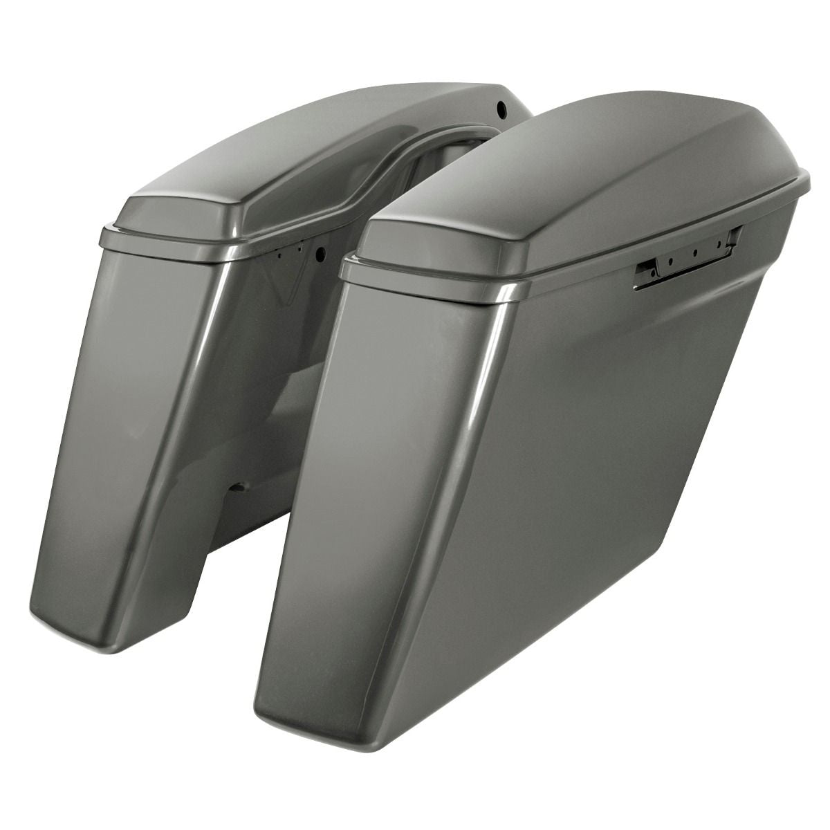 Hogworkz Color Matched Dual Blocked Extended 4" Stretched Saddlebags for Harley® Touring '14-'23