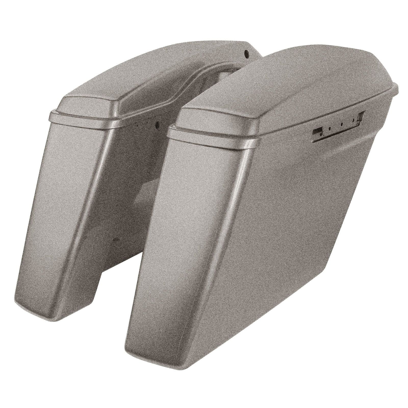 Hogworkz Color Matched Dual Blocked Extended 4" Stretched Saddlebags for Harley® Touring '14-'23