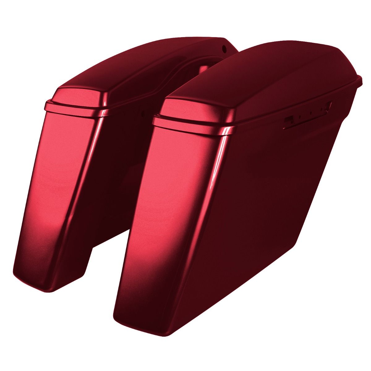 Hogworkz Color Matched Dual Blocked Extended 4" Stretched Saddlebags for Harley® Touring '14-'23