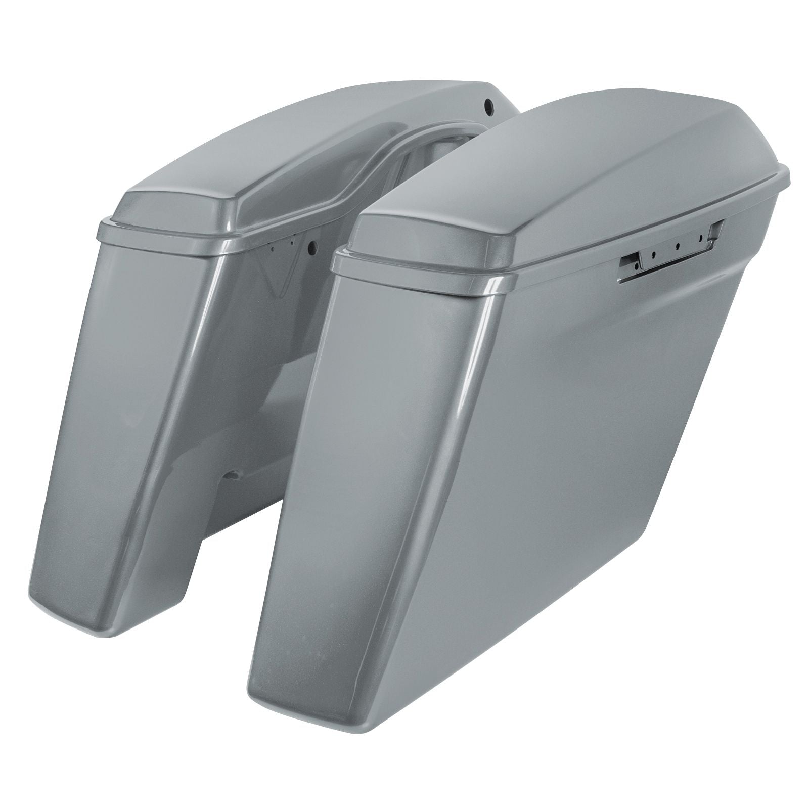 Hogworkz Color Matched Dual Blocked Extended 4" Stretched Saddlebags for Harley® Touring '14-'23