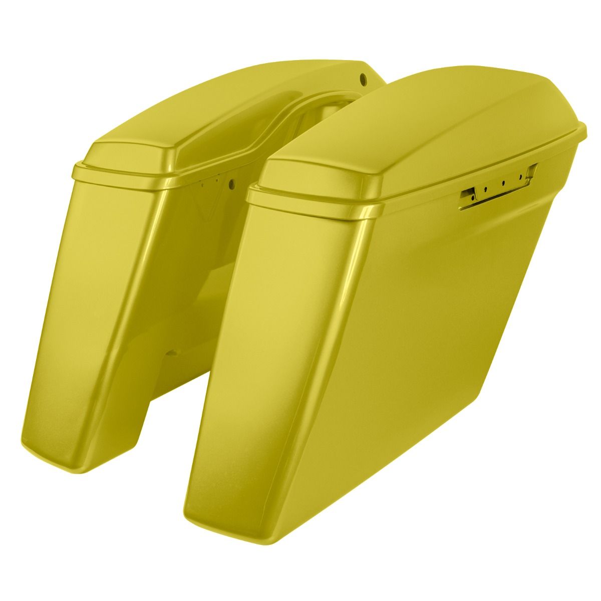 Hogworkz Color Matched Dual Blocked Extended 4" Stretched Saddlebags for Harley® Touring '14-'23