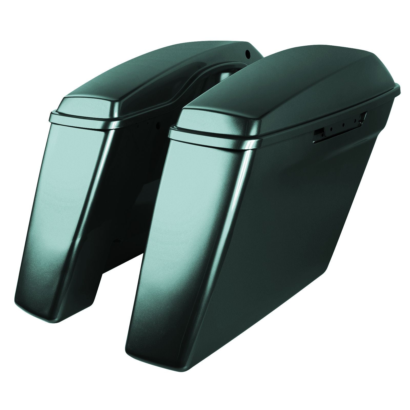 Hogworkz Color Matched Dual Blocked Extended 4" Stretched Saddlebags for Harley® Touring '14-'23