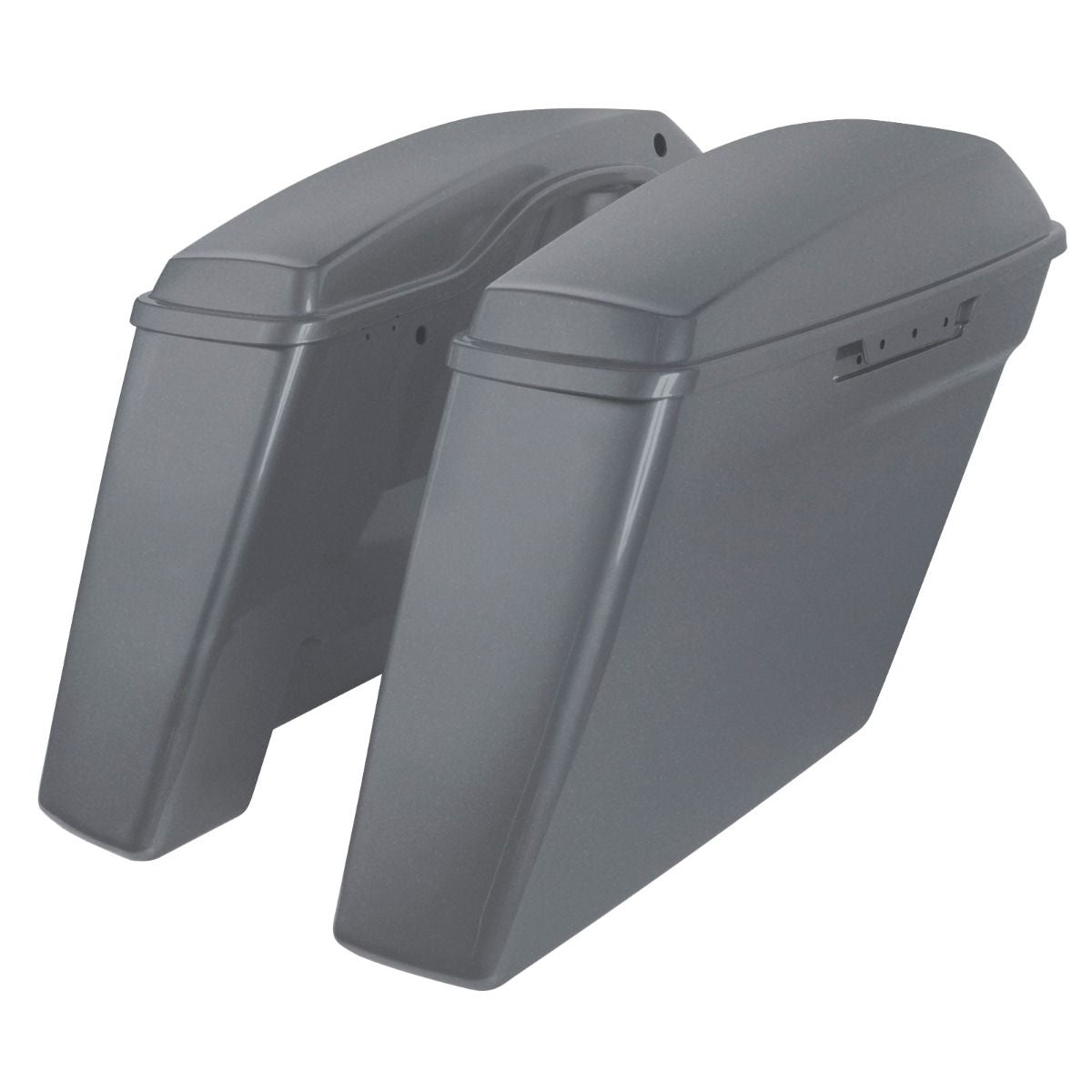 Hogworkz Color Matched Dual Blocked Extended 4" Stretched Saddlebags for Harley® Touring '14-'23