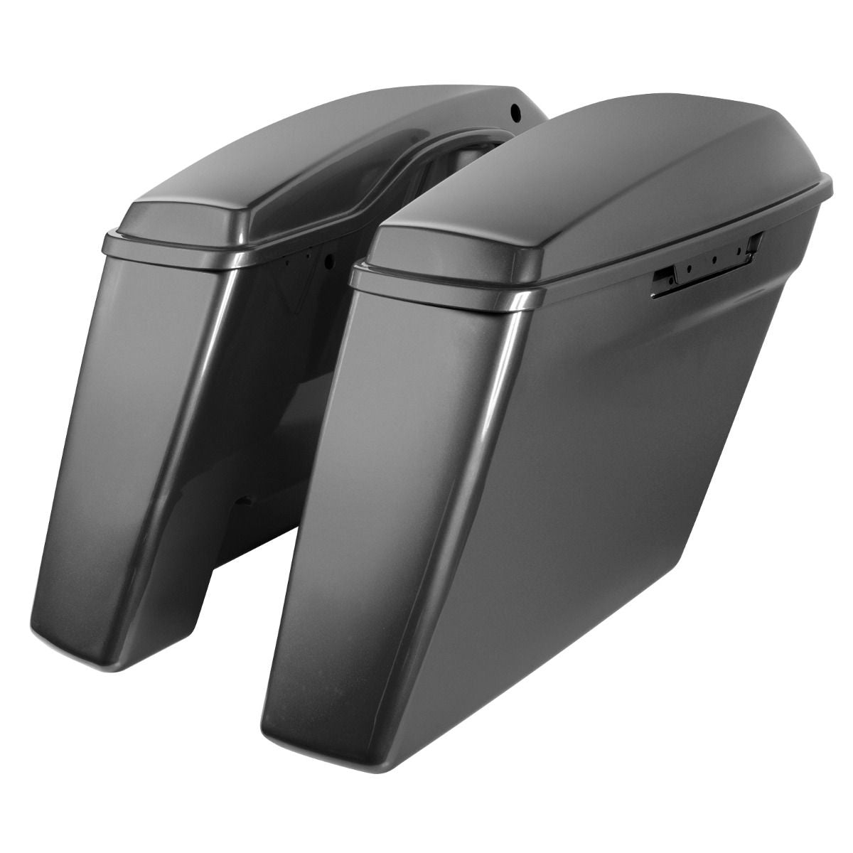 Hogworkz Color Matched Dual Blocked Extended 4" Stretched Saddlebags for Harley® Touring '14-'23