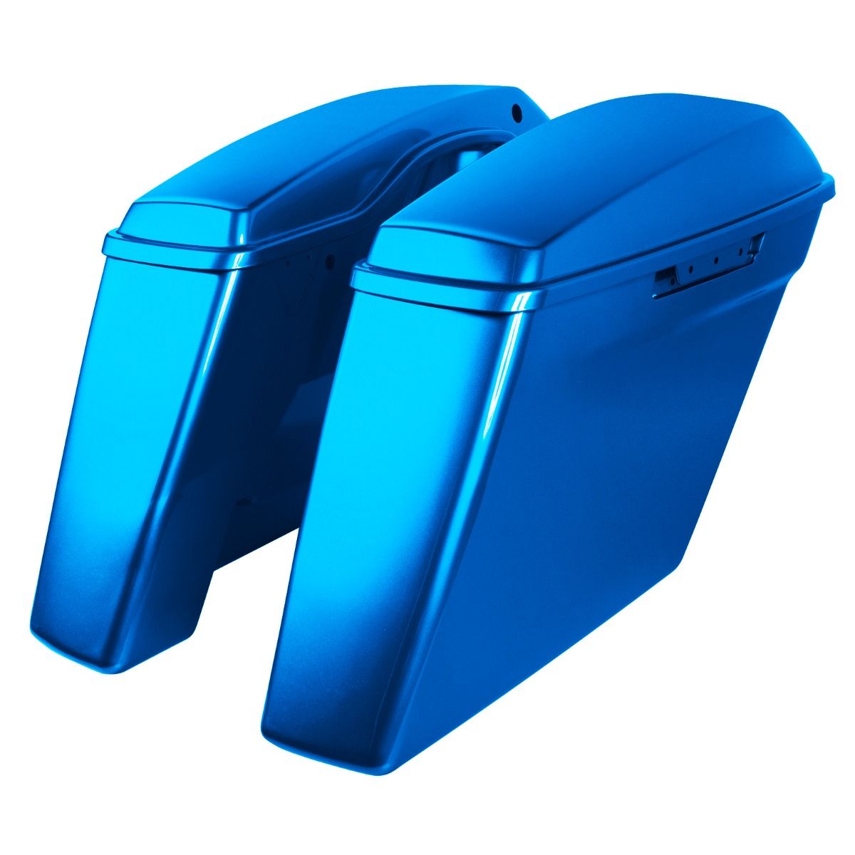 Hogworkz Color Matched Dual Blocked Extended 4" Stretched Saddlebags for Harley® Touring '14-'23