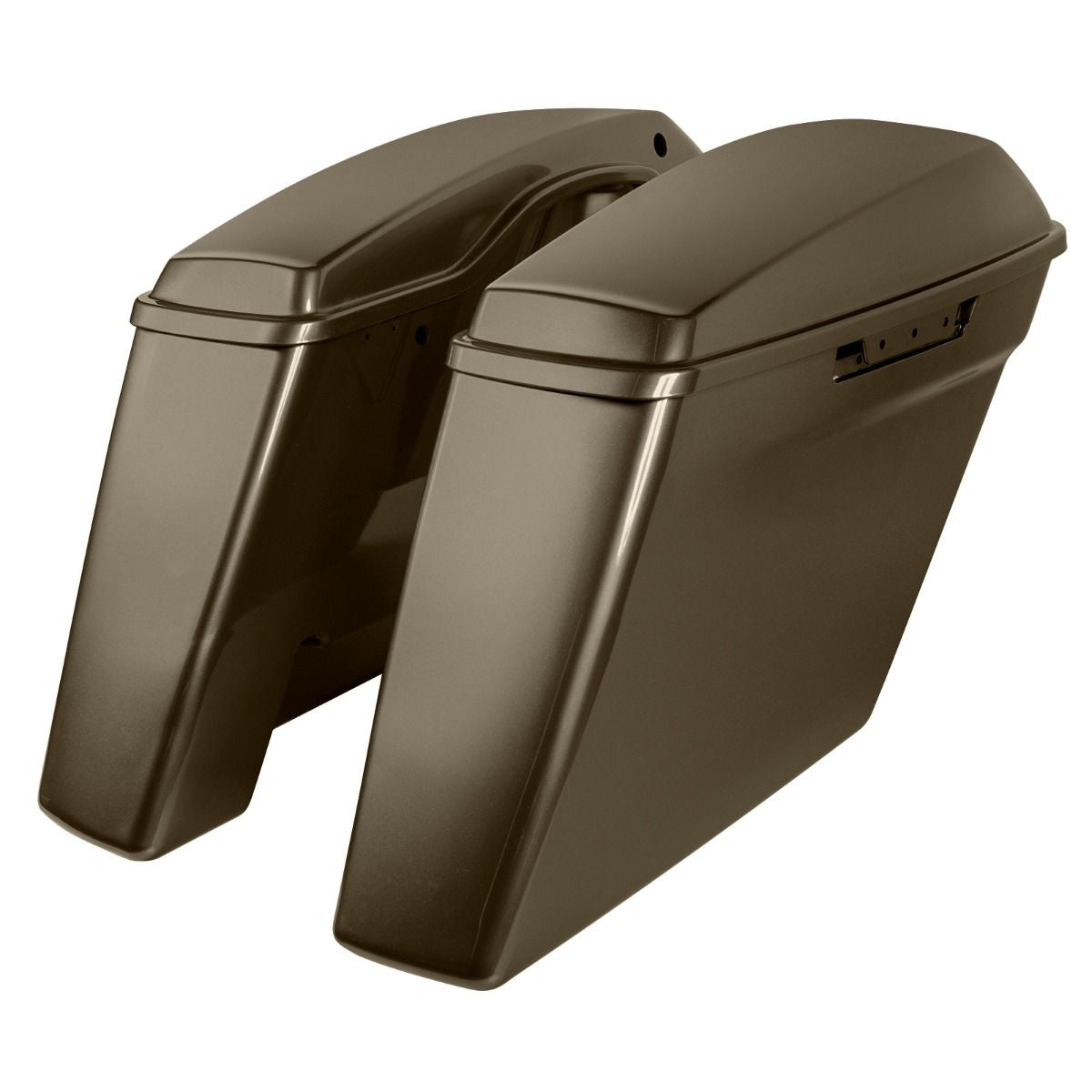 Hogworkz Color Matched Dual Blocked Extended 4" Stretched Saddlebags for Harley® Touring '14-'23