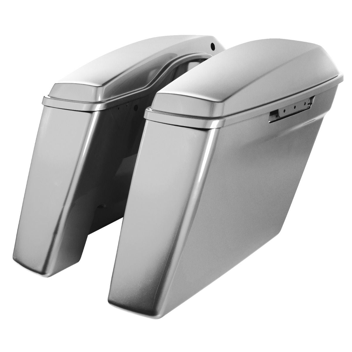 Hogworkz Color Matched Dual Blocked Extended 4" Stretched Saddlebags for Harley® Touring '14-'23